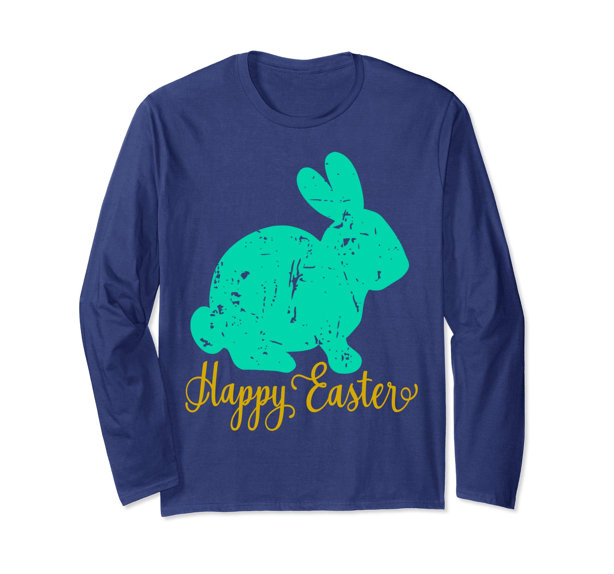 Happy Easter Bunny Shirt Distressed Vintage Grunge Teacher