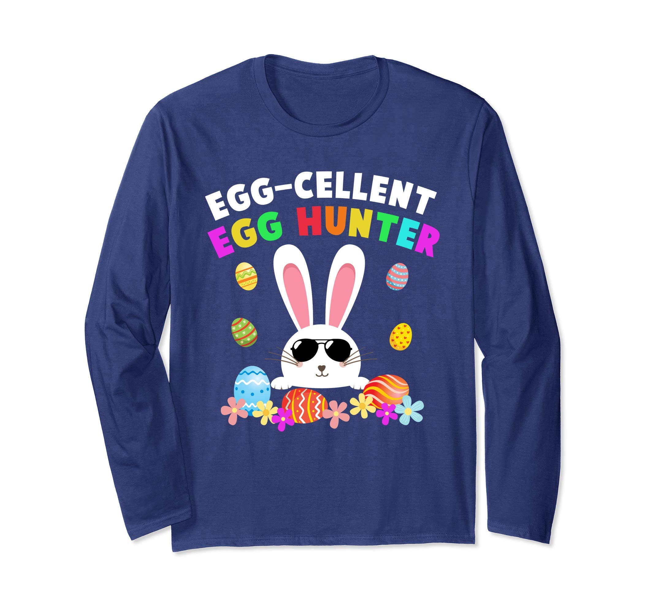 Egg-cellent Egg Hunter Easter T-Shirt Boys Girls Bunny Gift