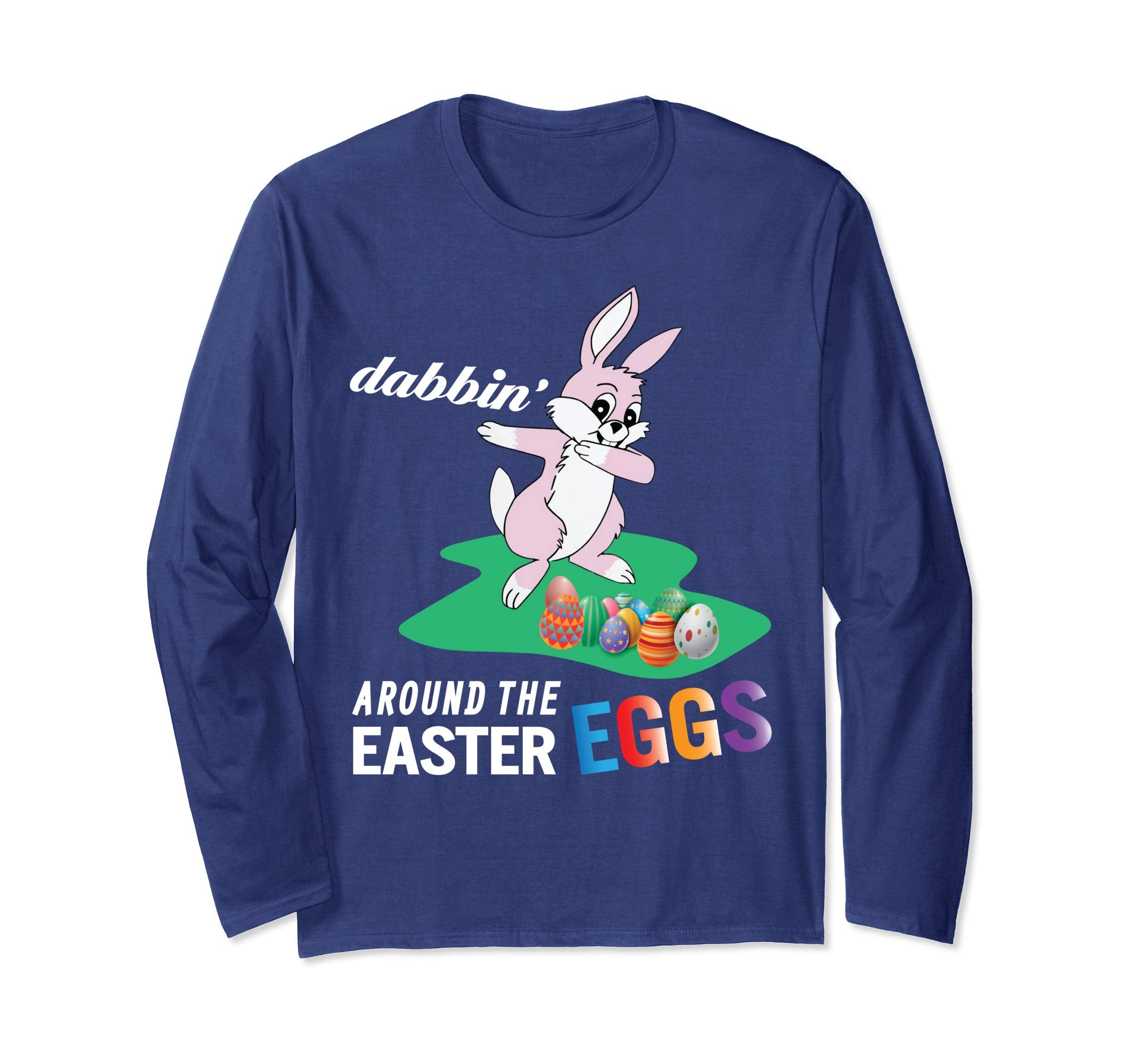Pink Bunny Rabbit Dab Dabbin' Around The Easter Eggs Shirt