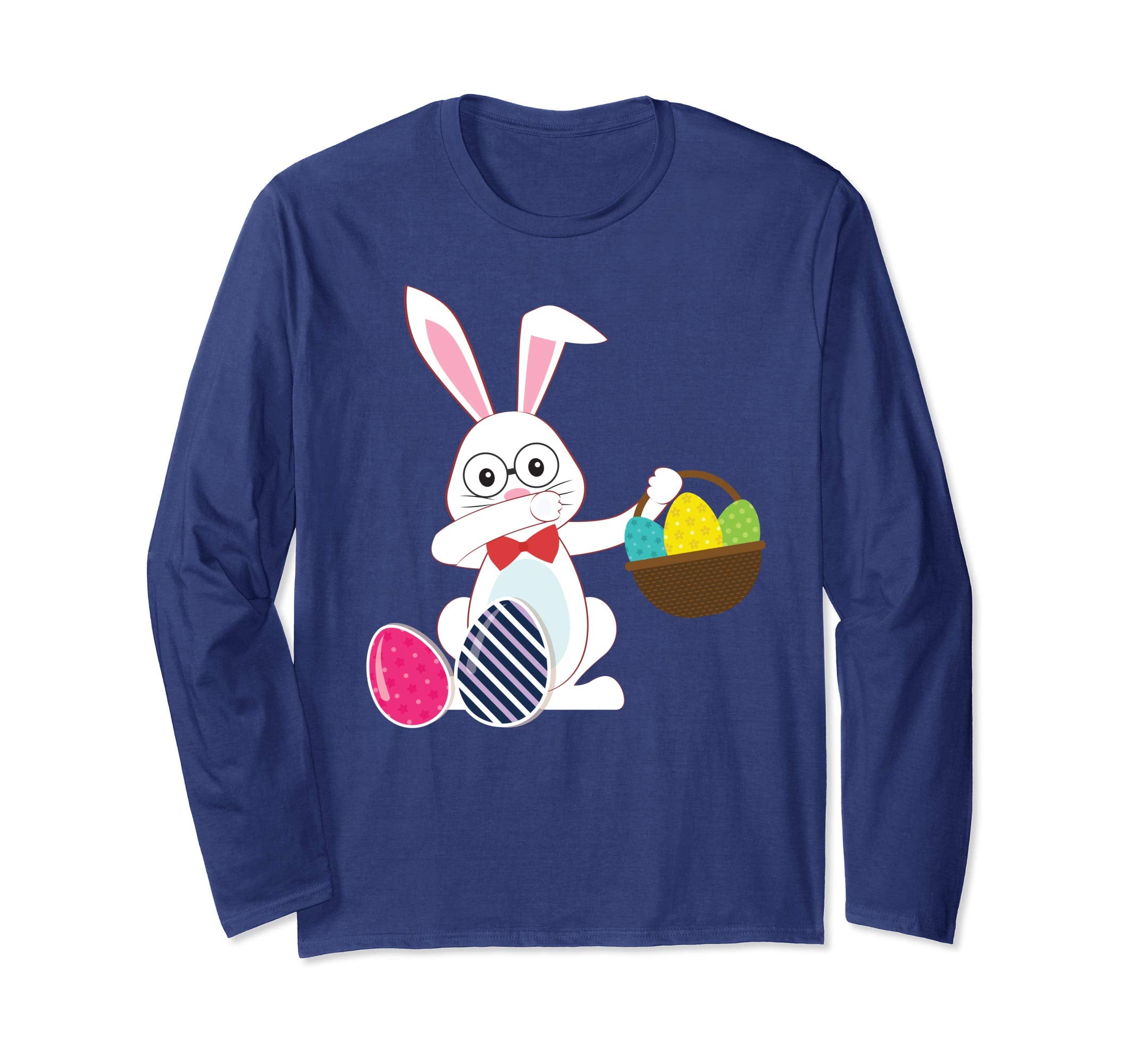 Cute Bunny Dab Dabbing Around The Easter Eggs T-Shirt Lovely