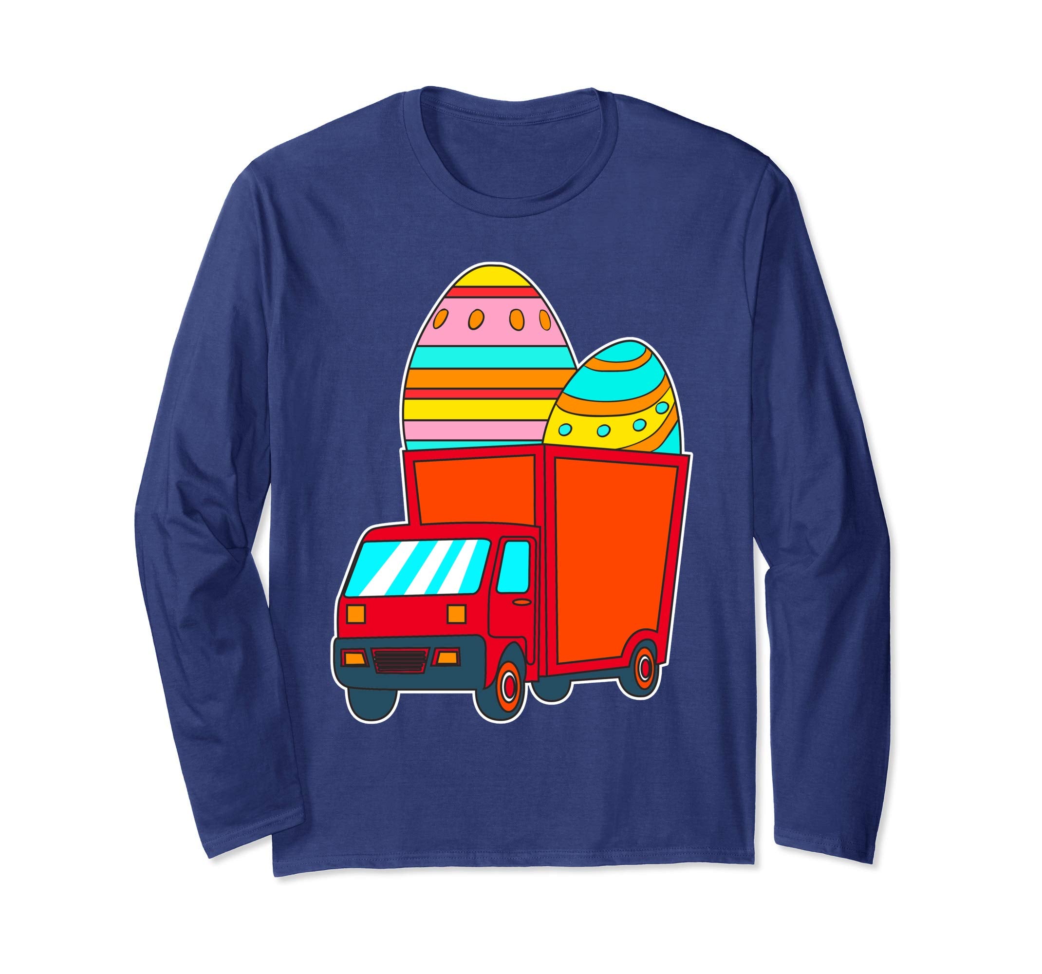 Easter Egg Hunting Truck Long Sleeve Tshirt for Mom and Dad
