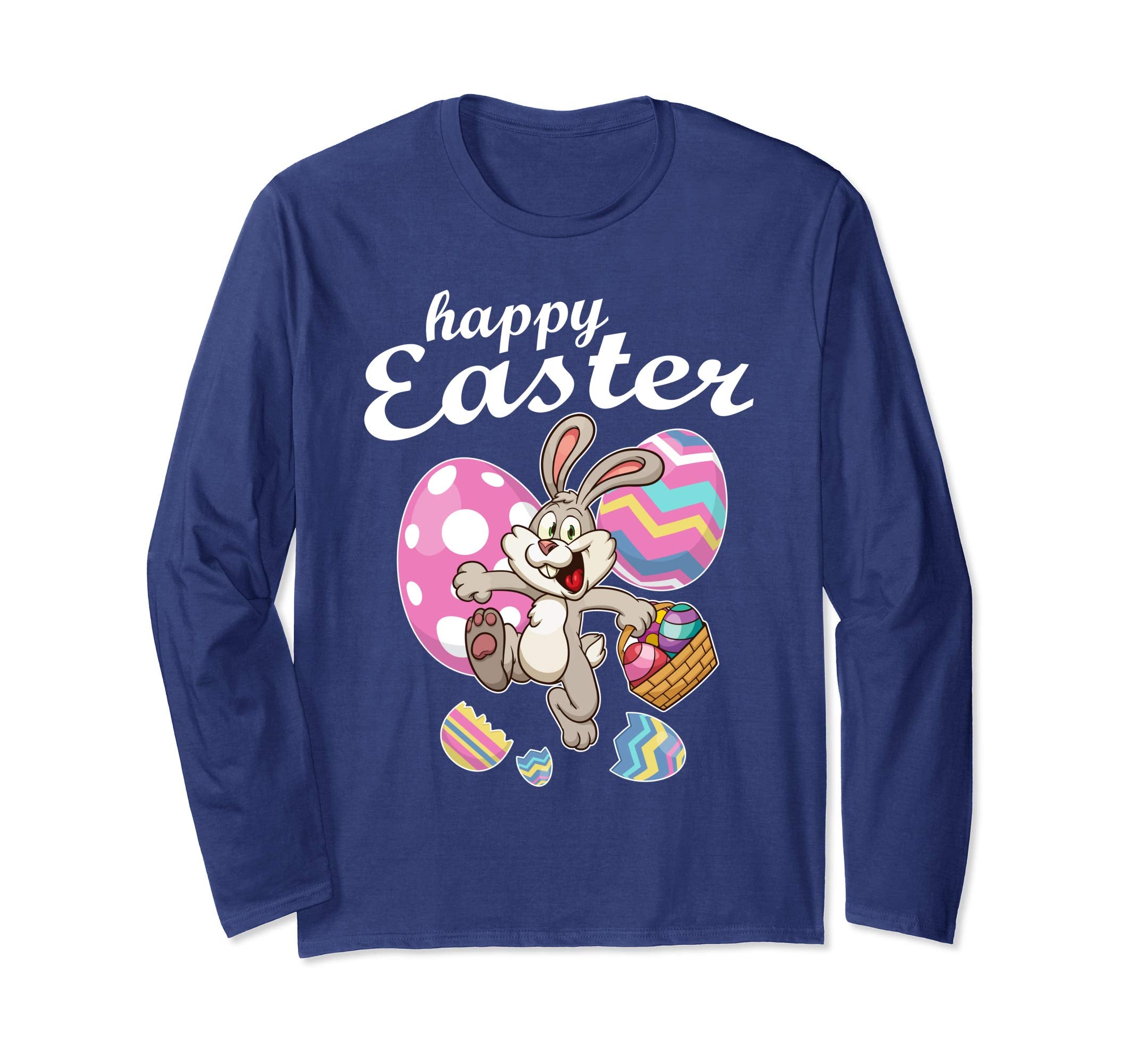 Bunny Rabbit Playing With Easter Eggs Happy Easter Day Shirt