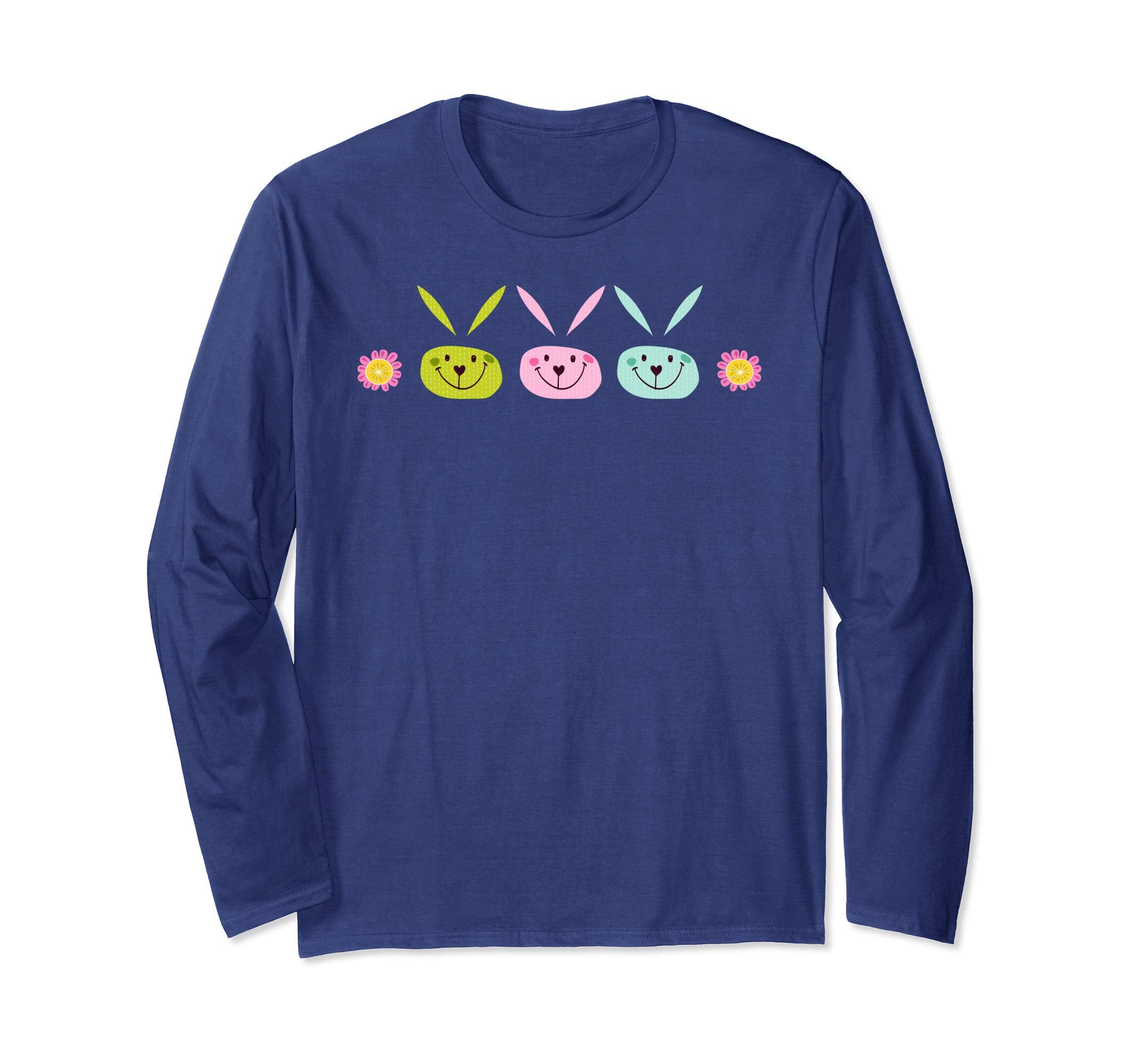 Cute 3 Easter Bunnies Spring Shirt for Women
