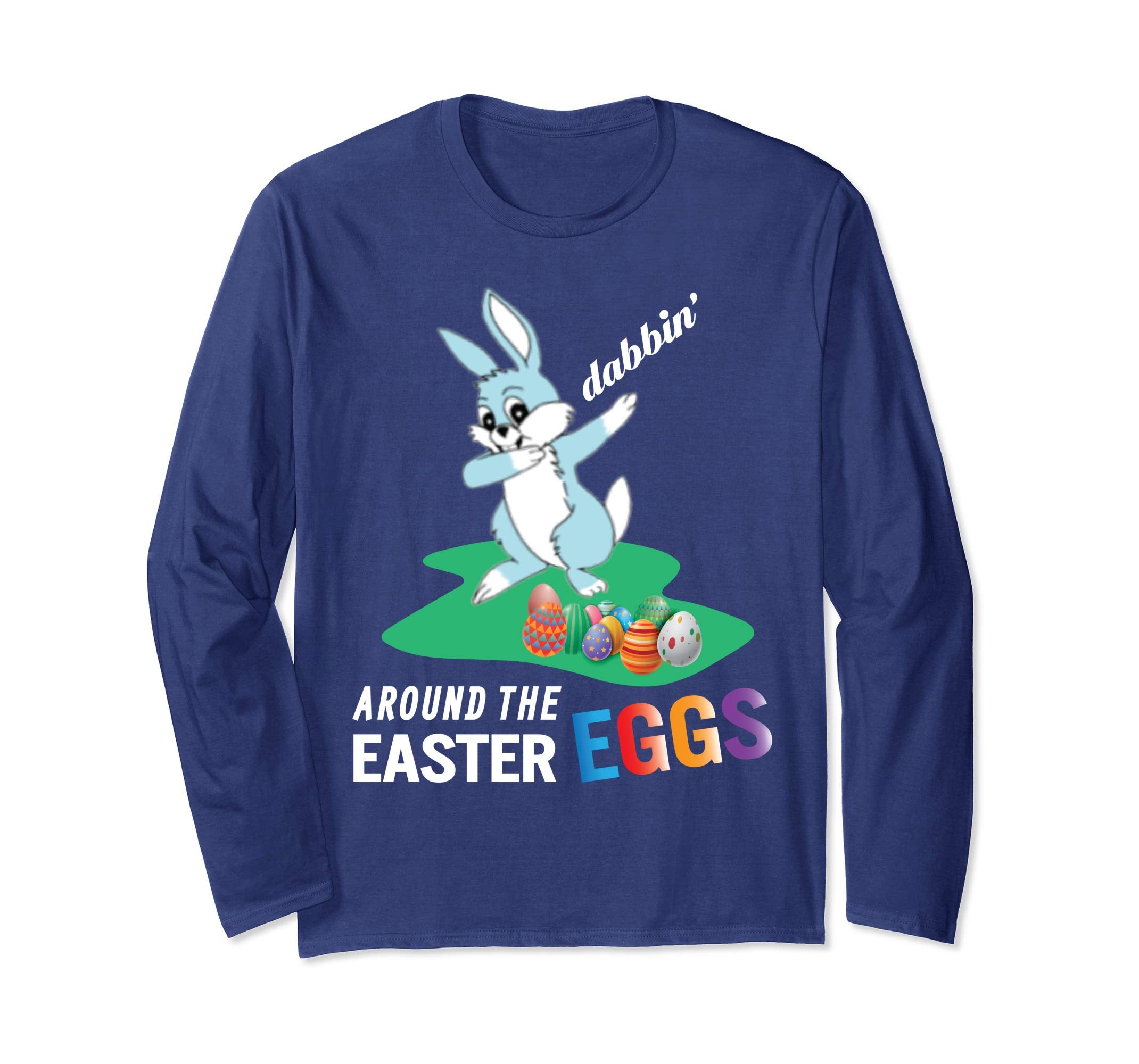 Smile Bunny Rabbit Dab Dabbin' Around The Easter Eggs Shirt