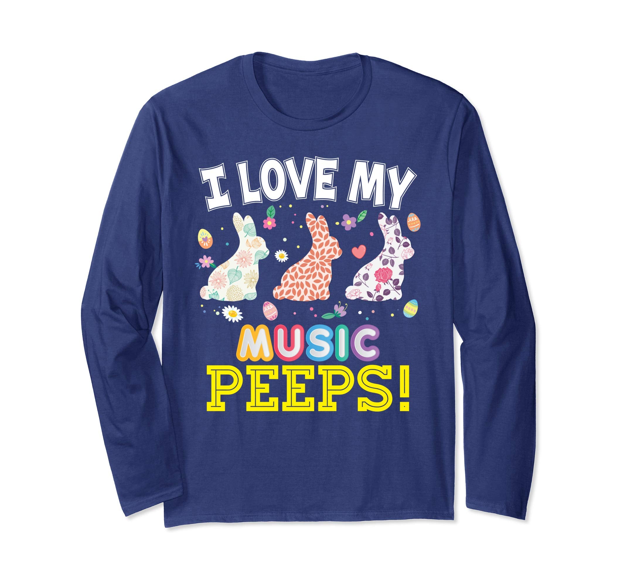 I Love My Music Peeps Teacher Easter Bunnies T-Shirt Cute