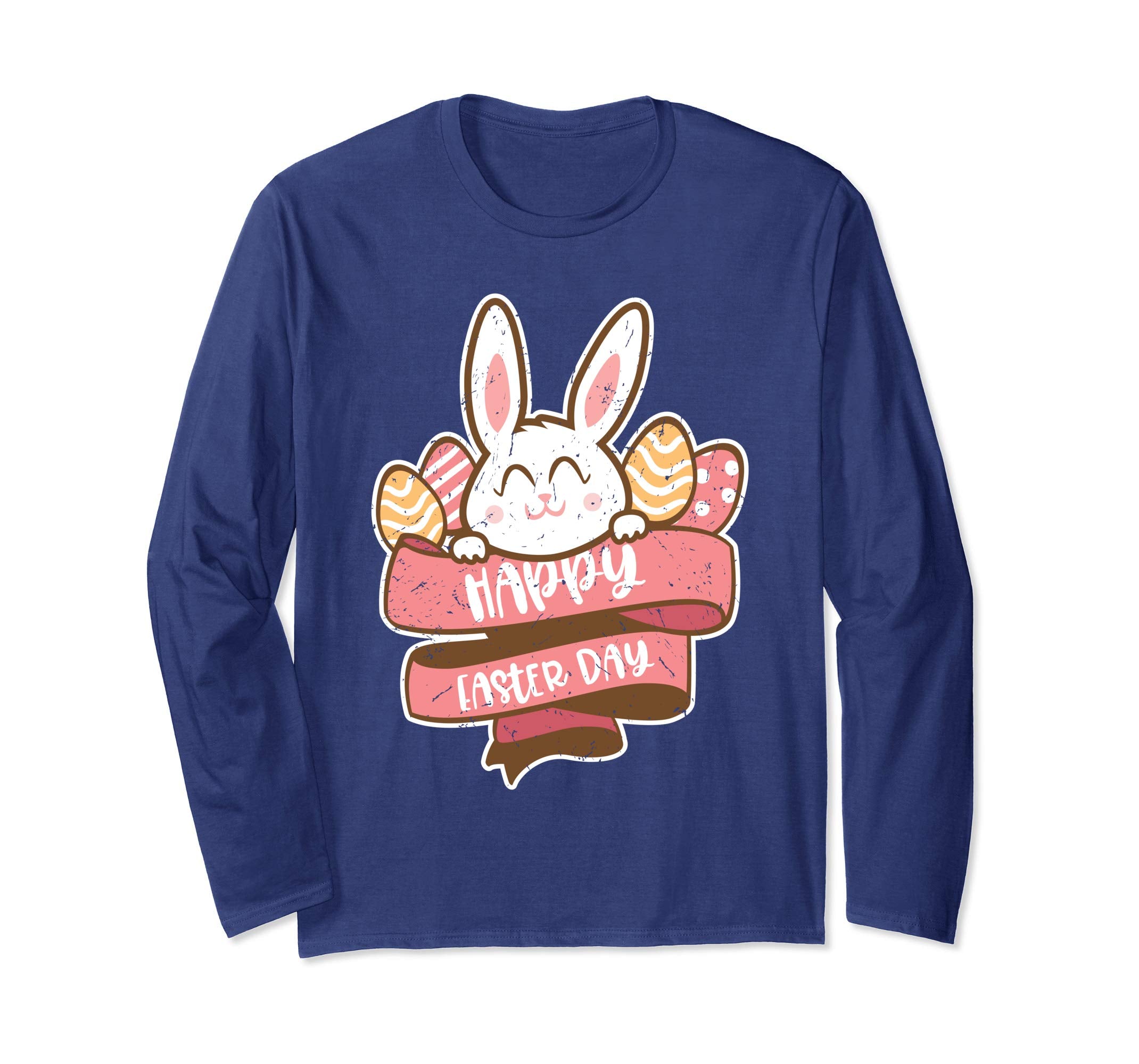 Happy Easter Cute Bunny Eggs Celebrate Gift Sleeves Shirt