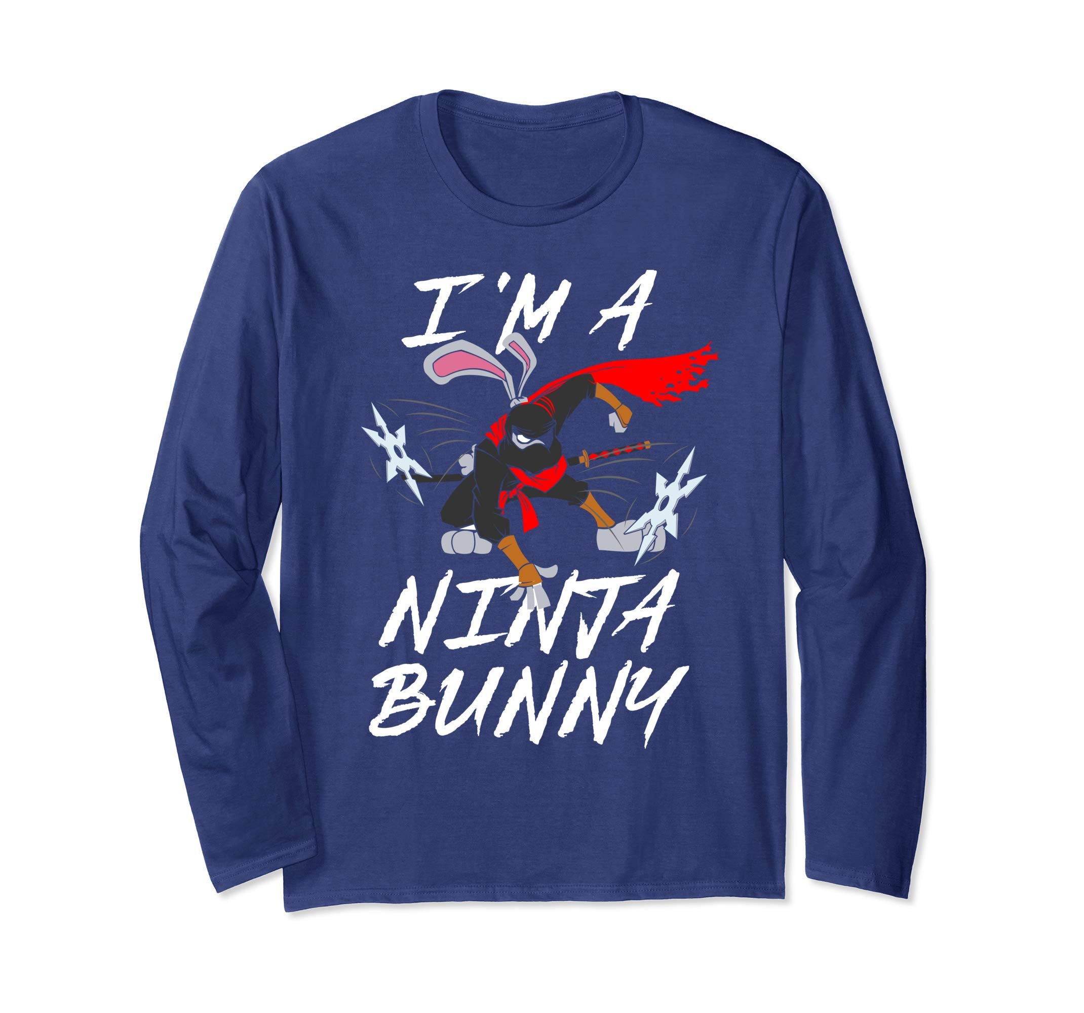 Im a Ninja Bunny Easter Sunday Egg Hunt Longsleeve Shirt Boy