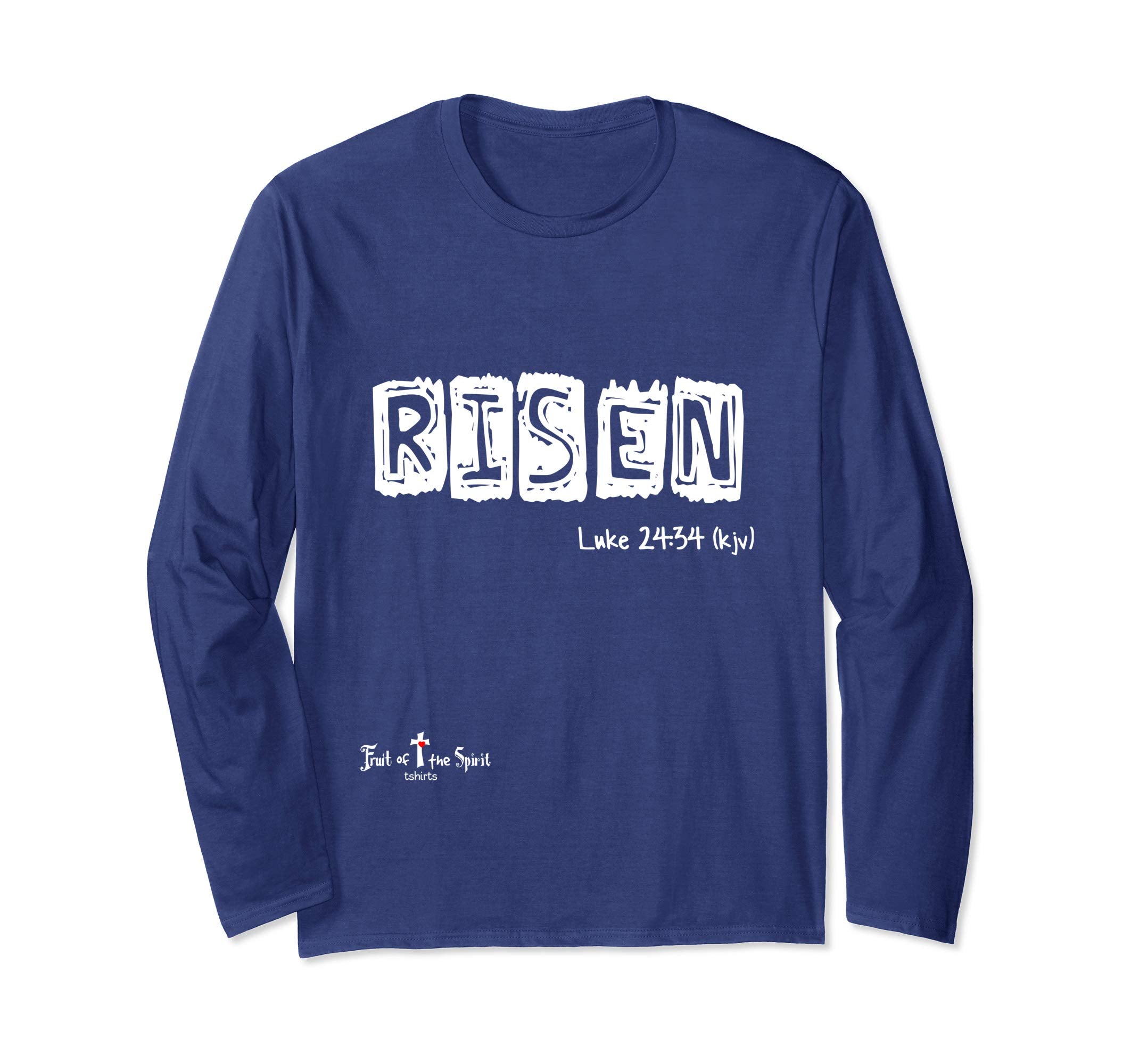 Risen Luke 24:34 Christian Longsleeve shirt #Easter wl