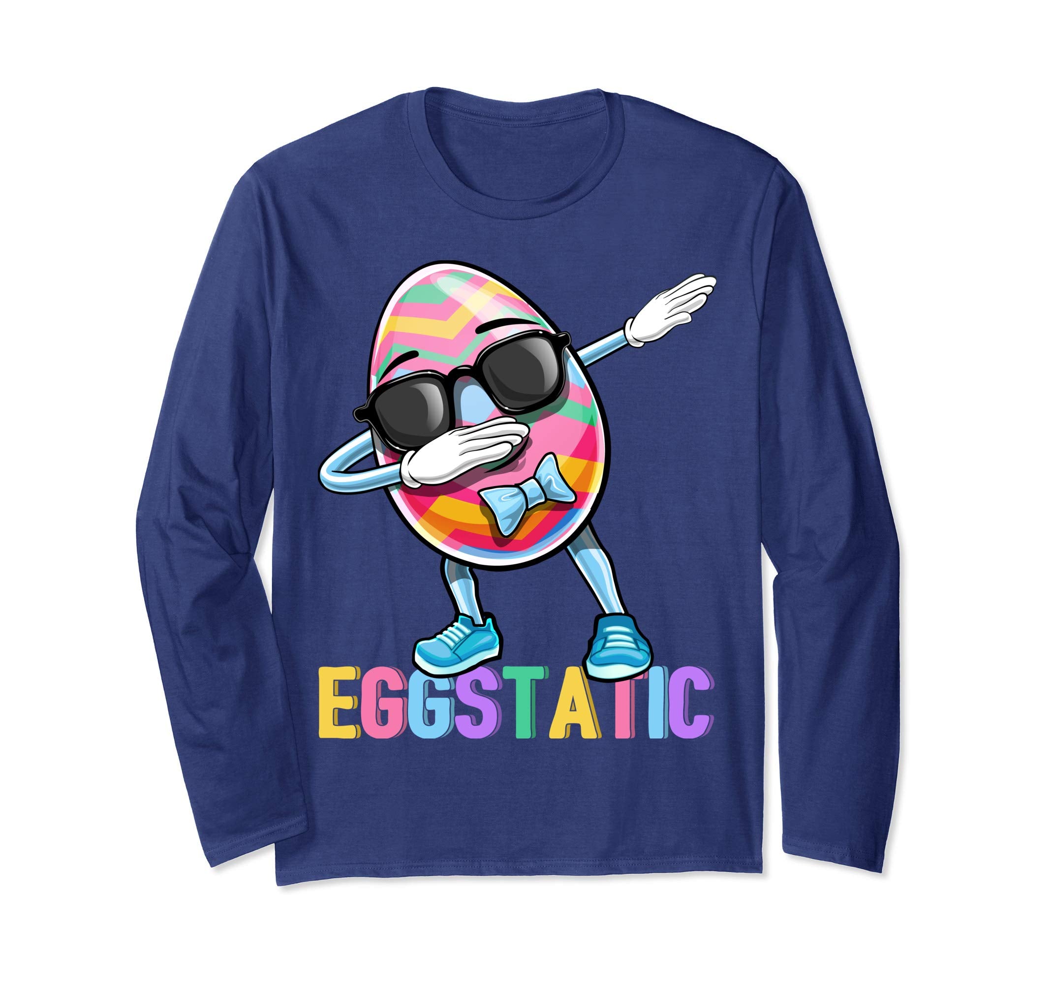 Eggstatic Dabbing Easter Egg Long Sleeve Shirt Gift Women