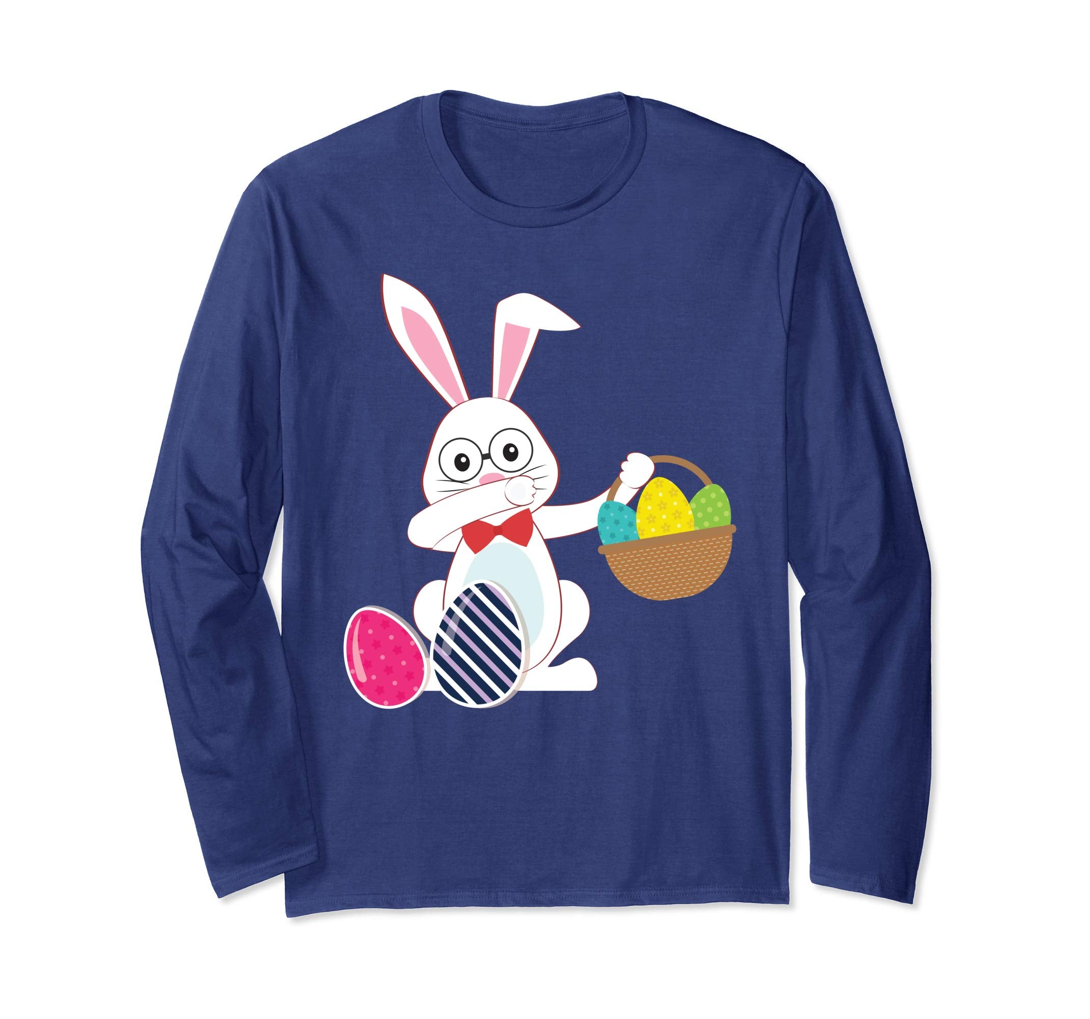 Cute Bunny Dab Dabbing Around The Easter Eggs T-Shirt Lovely