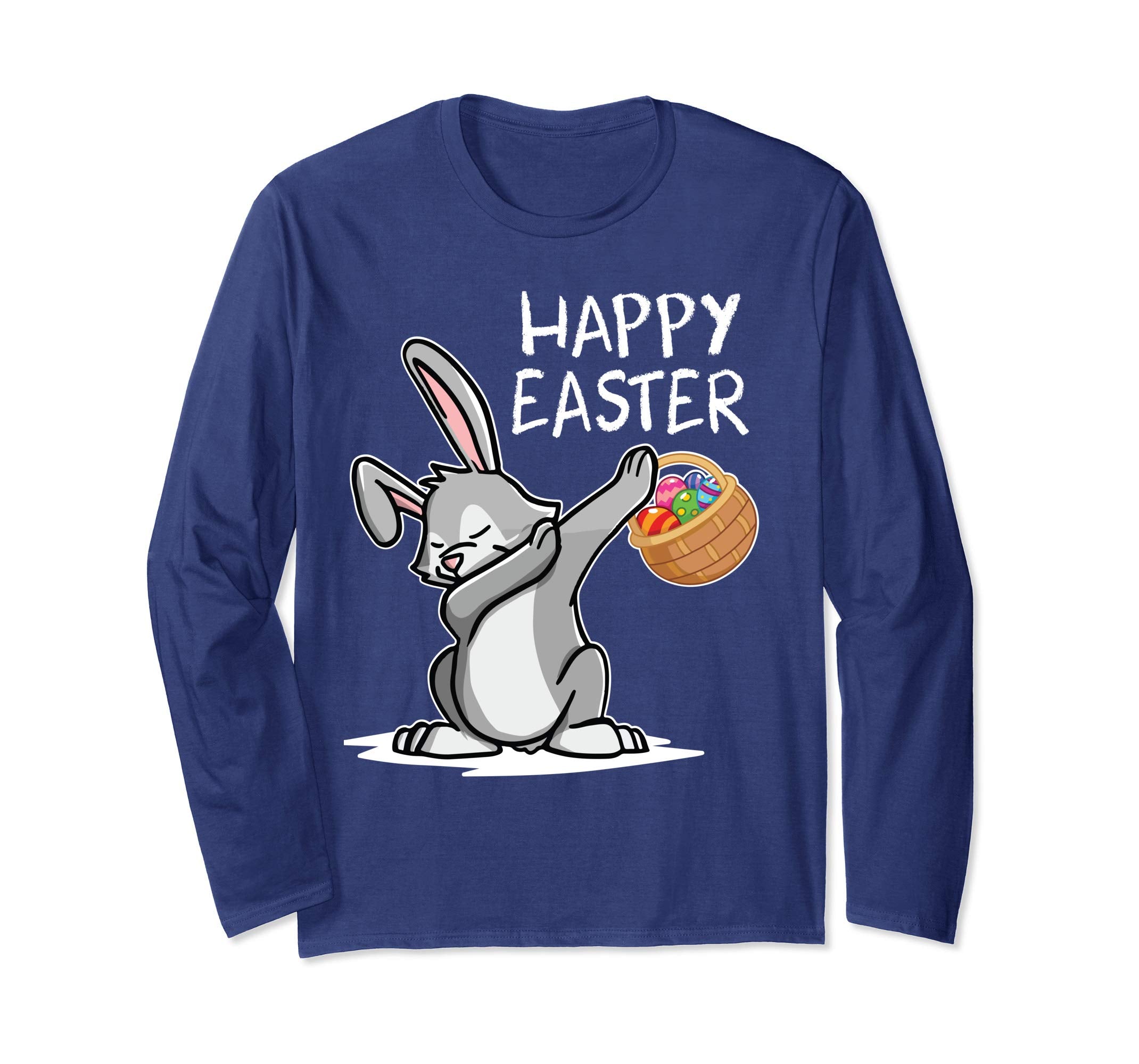 Rabbit Dabbing Dancing With Easter Eggs Shirt Happy Easter