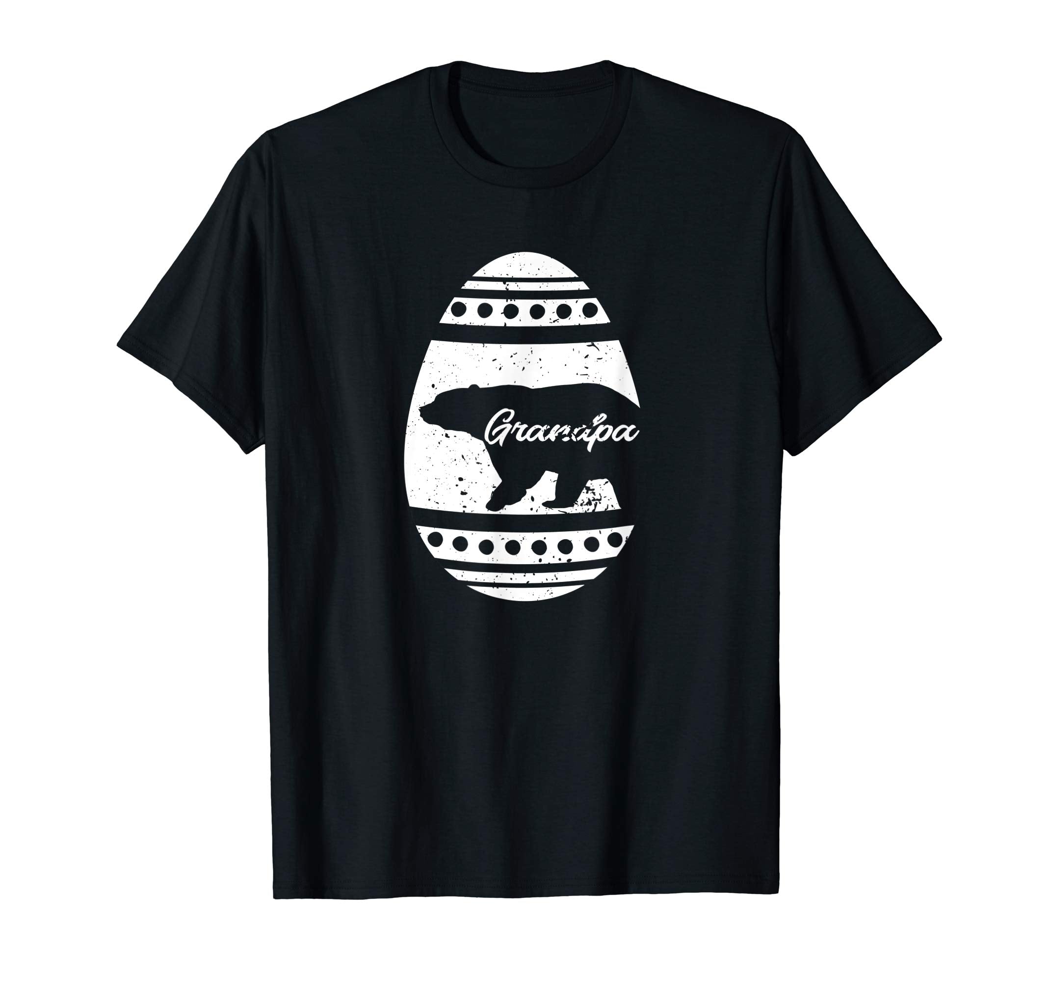 Mens Grandpa Bear Happy Easter Egg T-Shirt Easter Gift for Men