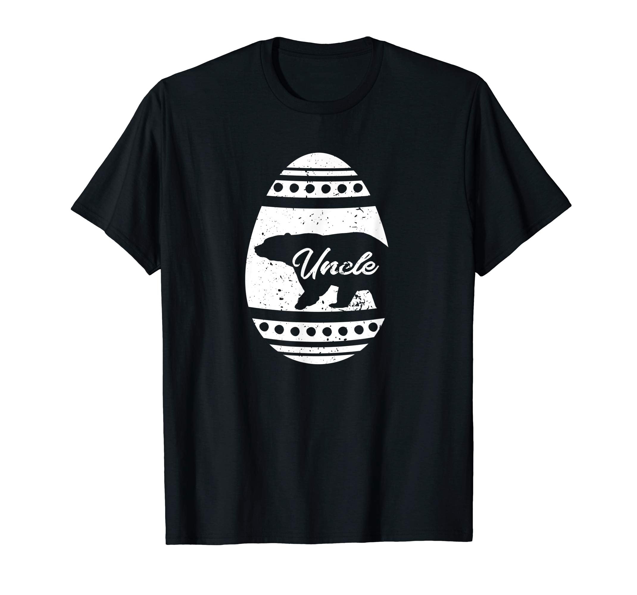 Mens Uncle Bear Happy Easter Egg T-Shirt Easter Gift for Uncle