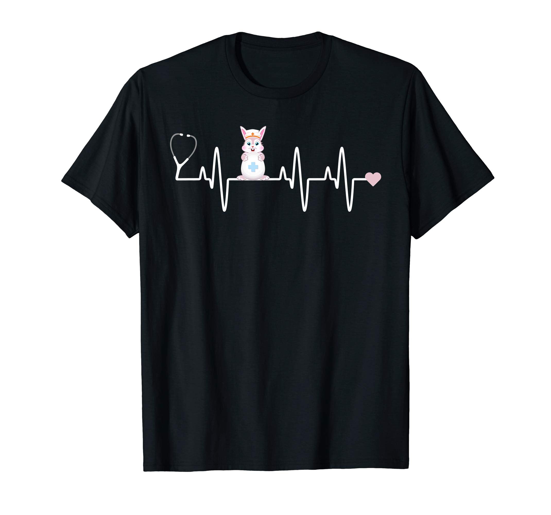 Stethoscope Heartbeat Nurse Doctor Easter Shirt RN CNA Gift