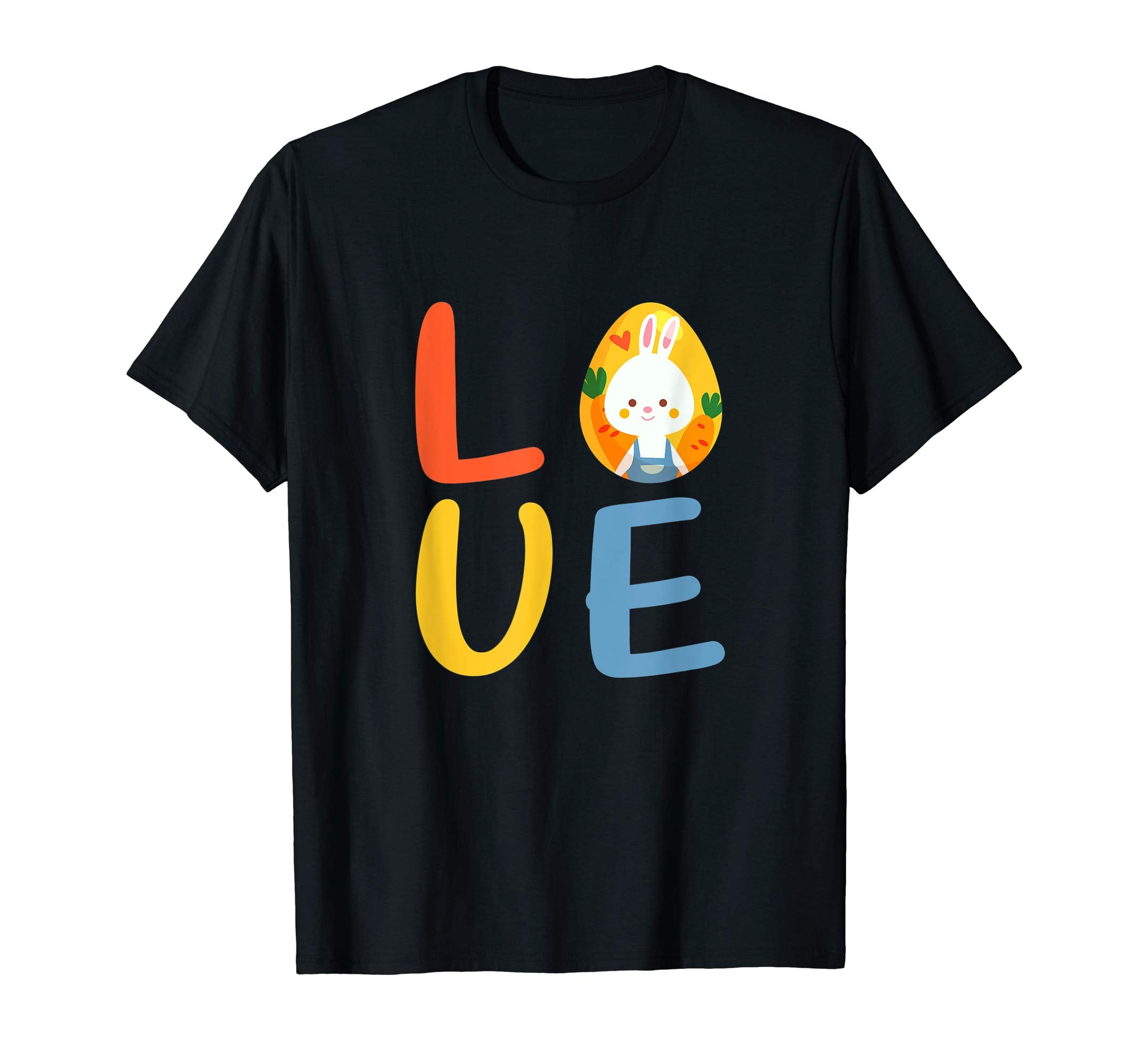 Love Easter Shirt With Easter Egg and Easter Bunny