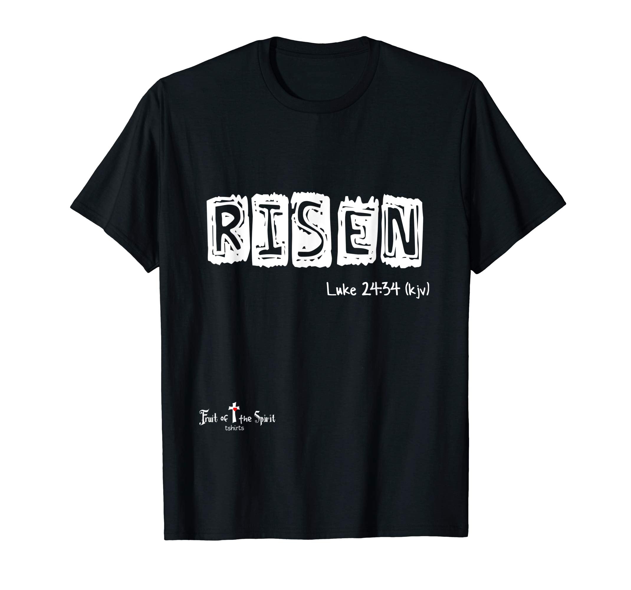 Risen Luke 24:34 Christian tshirt #Easter wl