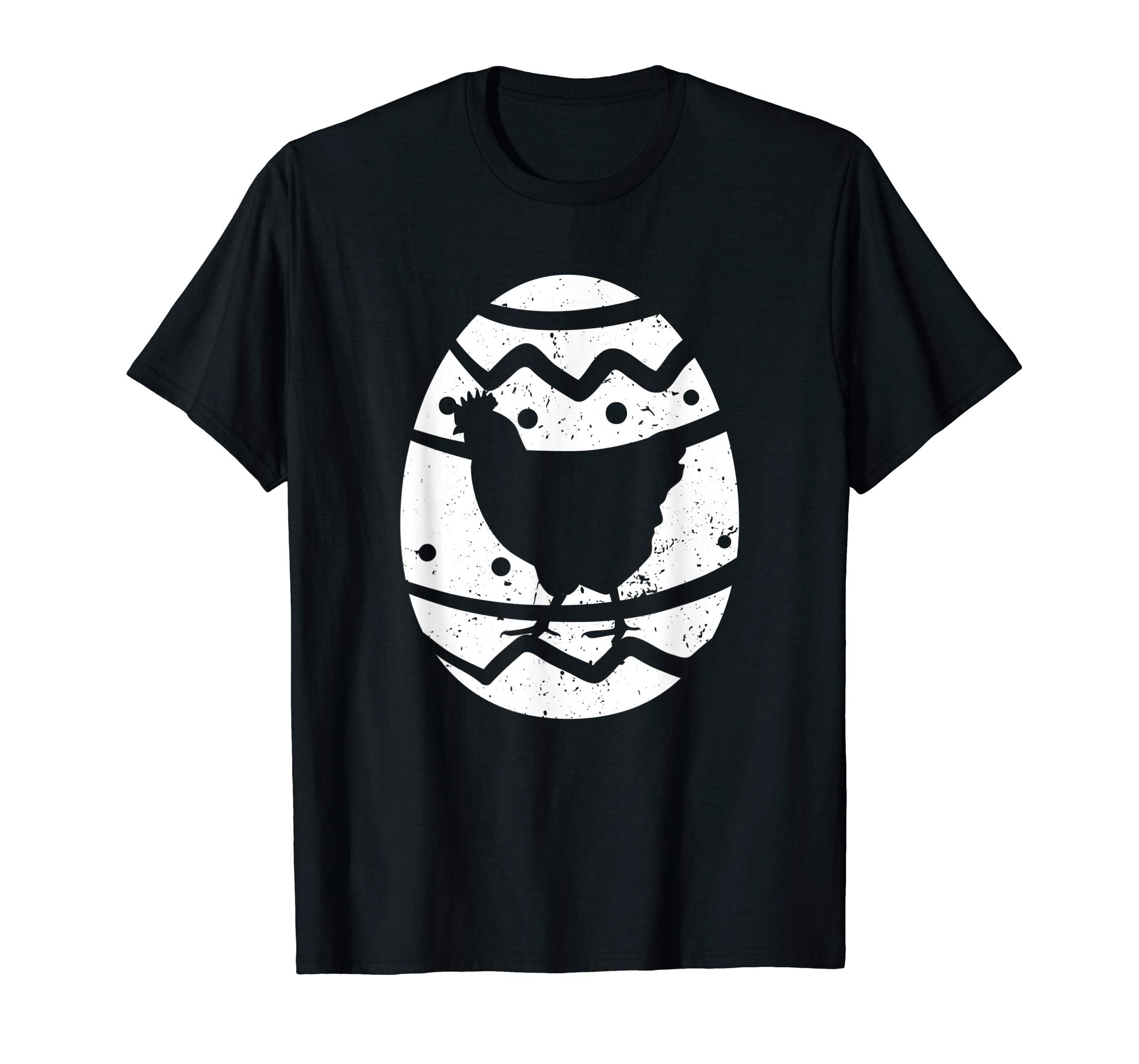 Vintage Chicken Happy Easter Egg T-Shirt Easter Gift