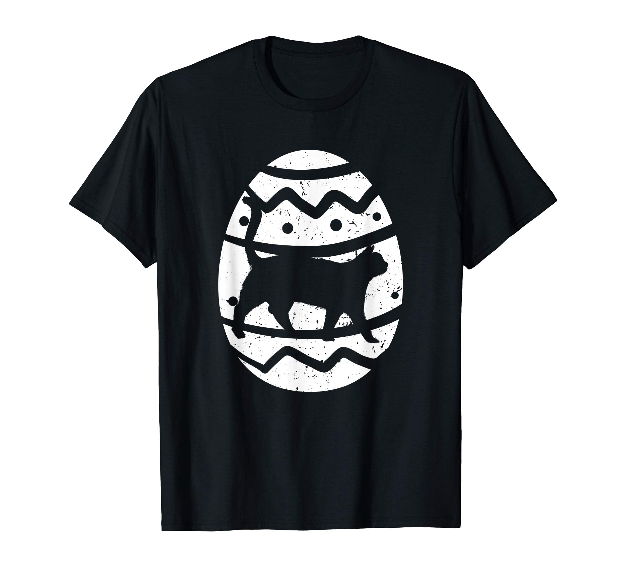 Vintage Cat Happy Easter Egg T-Shirt Kitty Easter Gift