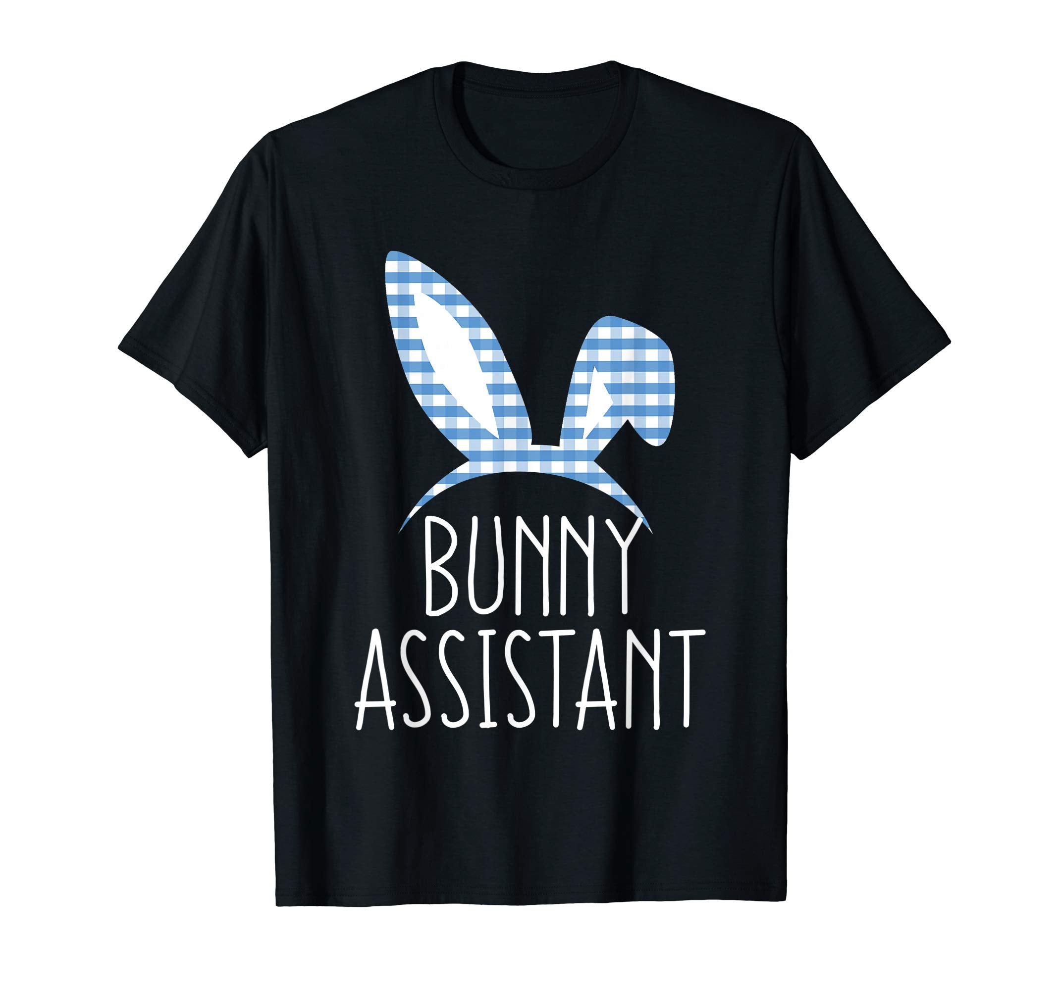 Bunny Assistant Gingham Check Bunny Headband Easter Shirt