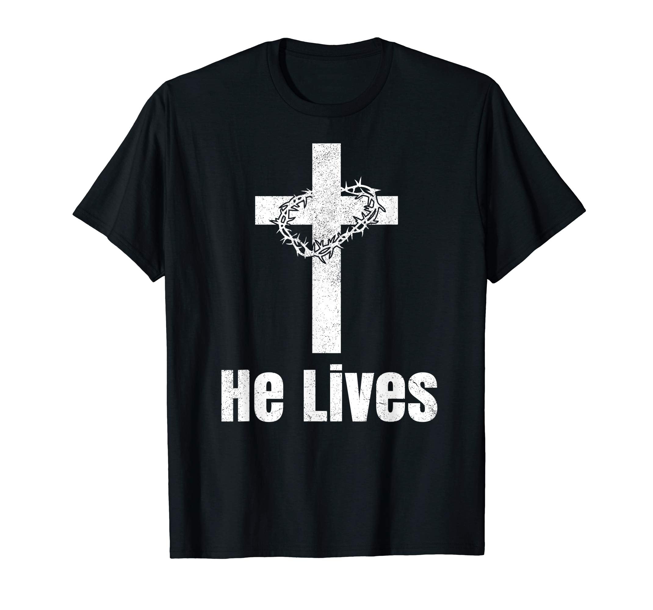He Lives Easter Religious Christian Jesus Cross T Shirt