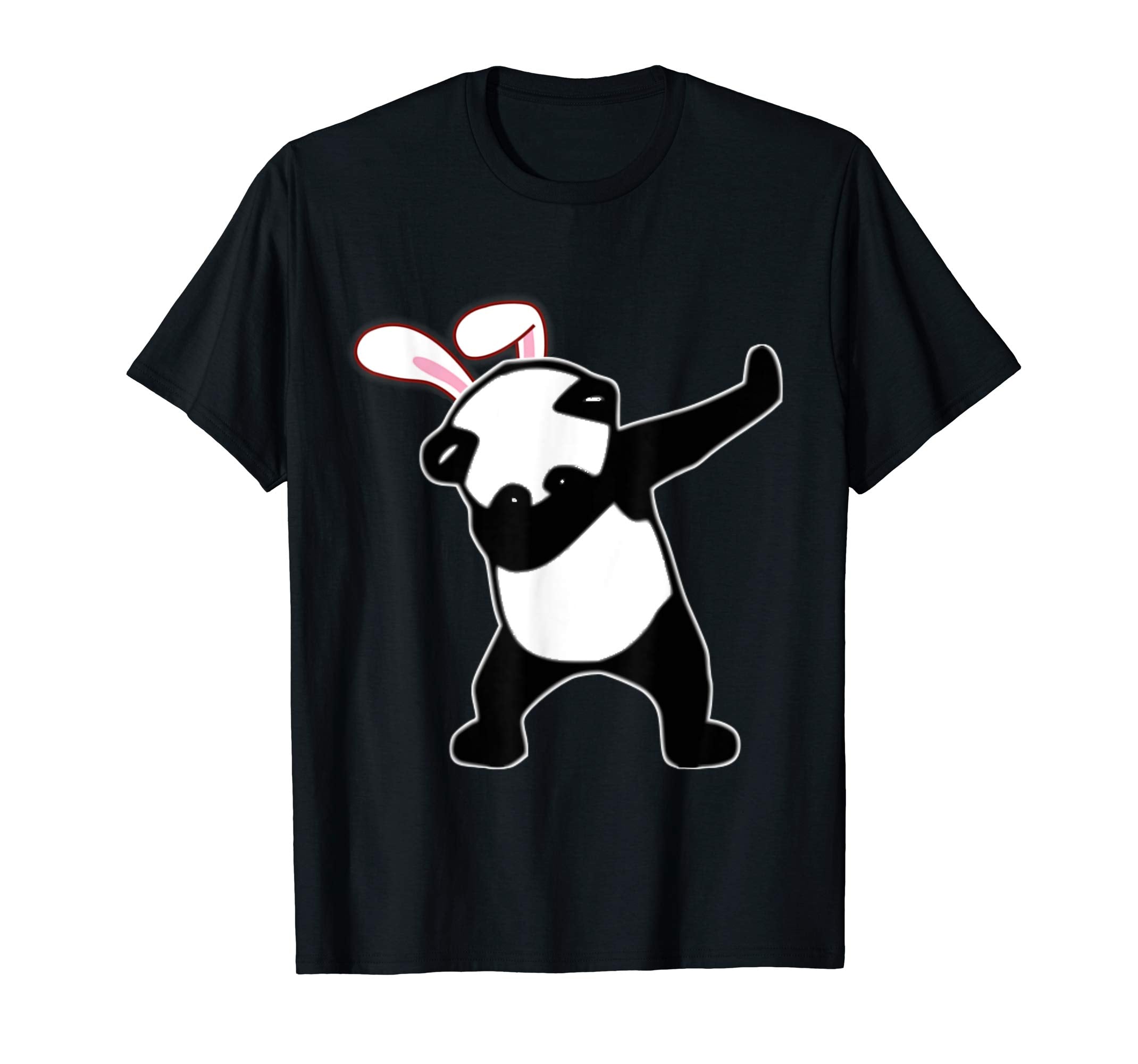 Easter Bunny Dabbing Panda Bear Tshirt Rabbit Ears Gift