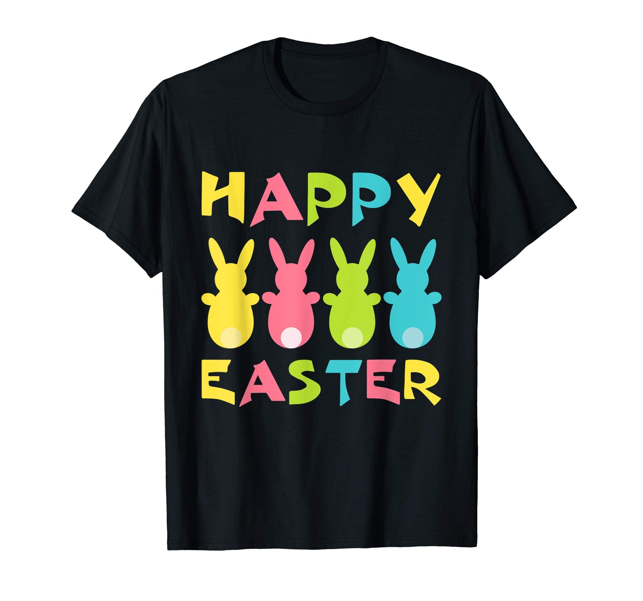 Happy Easter Shirt For Boys Girls Women Men Colorful Eggs