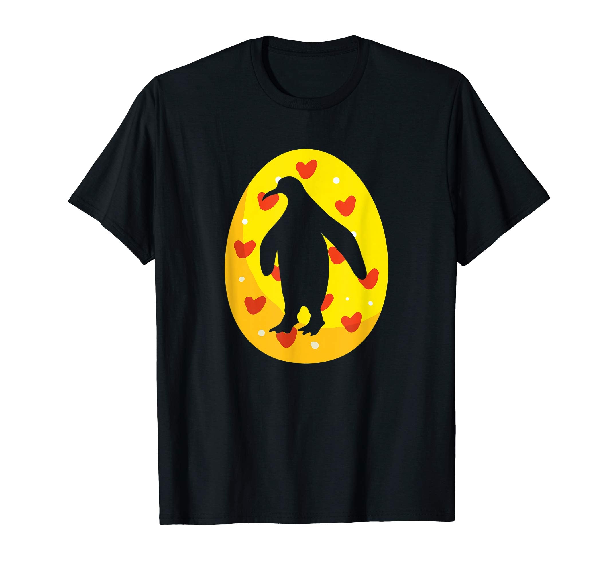 Cute Penguin Easter Bunny Egg T-Shirt for Kids Boys Girls