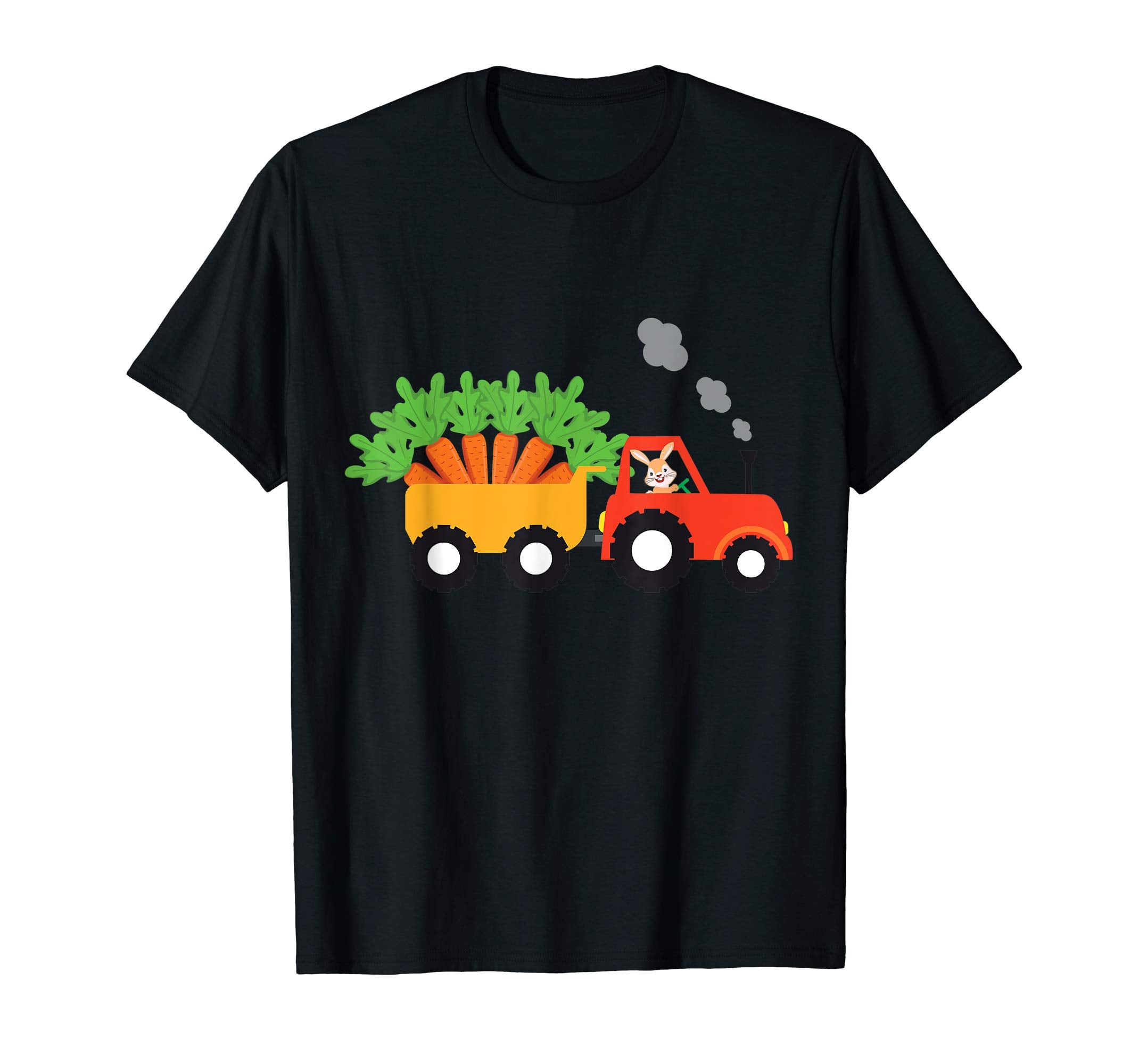 I'm Cute Bunny Tractor Carrying Carrots Easter Day T-Shirt