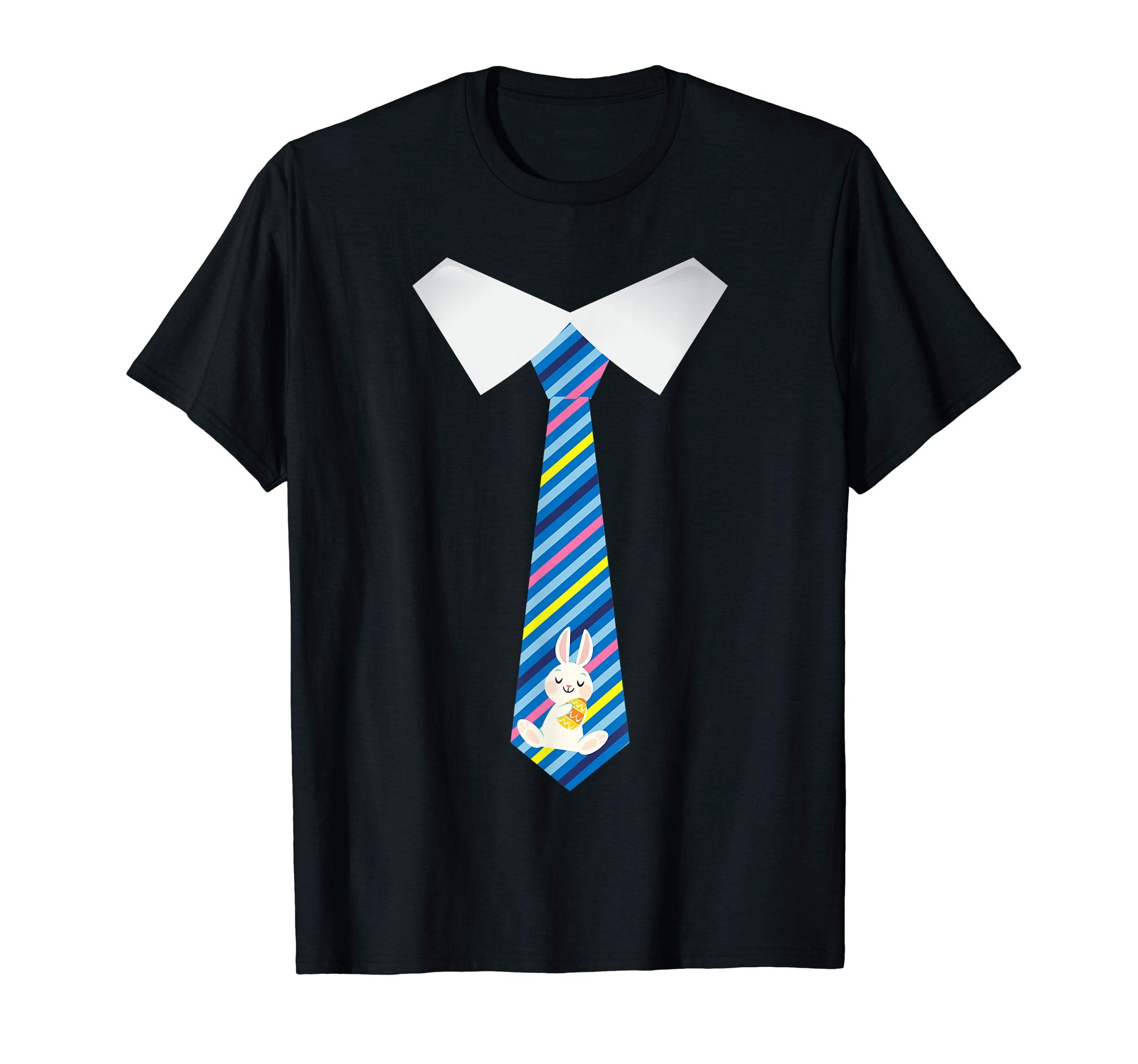 Boy Man Tie Costume With Bunny &amp; Easter Eggs Inside Shirt