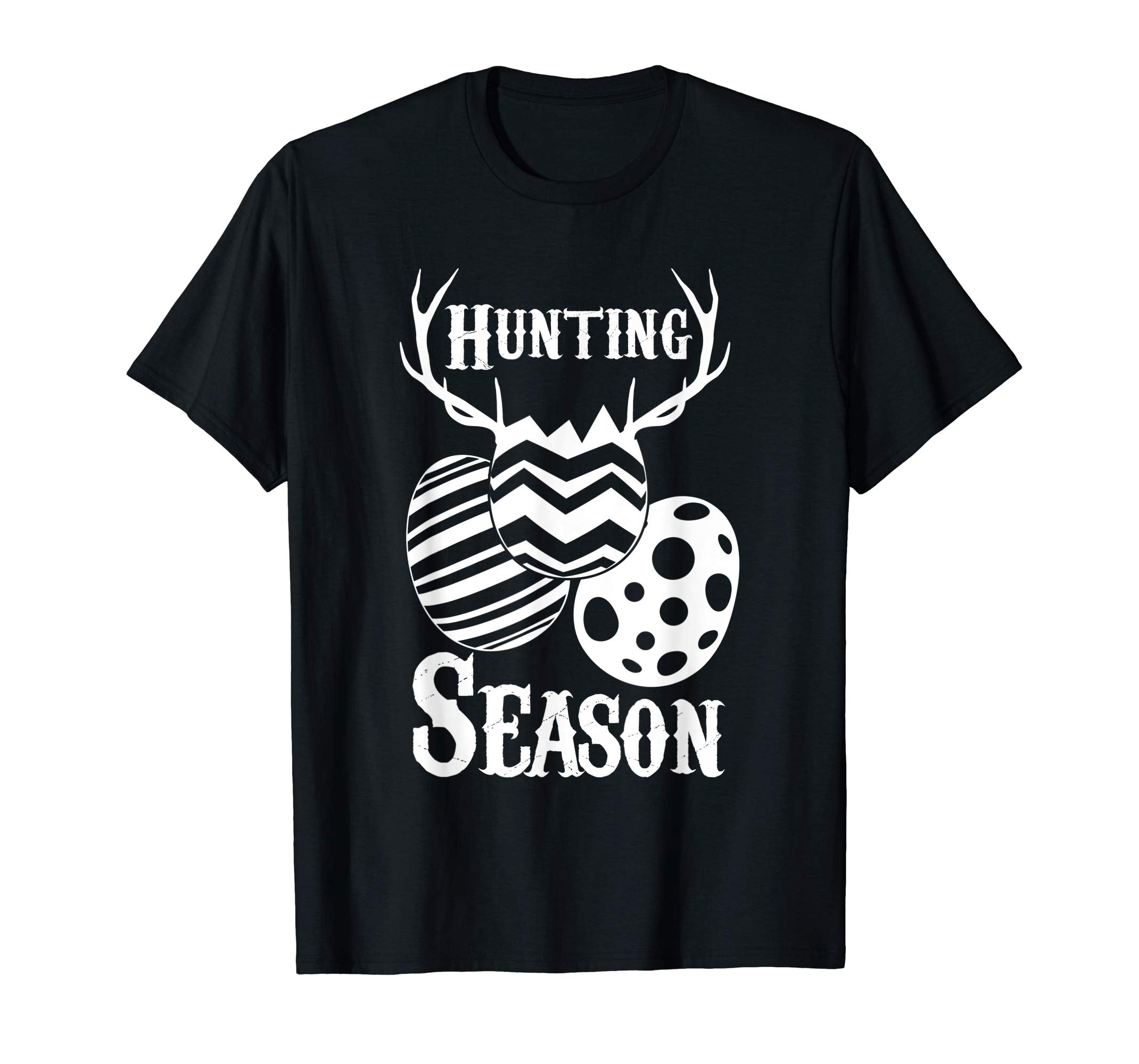 Hunting Season Funny Easter Eggs Deer Antlers T-Shirt