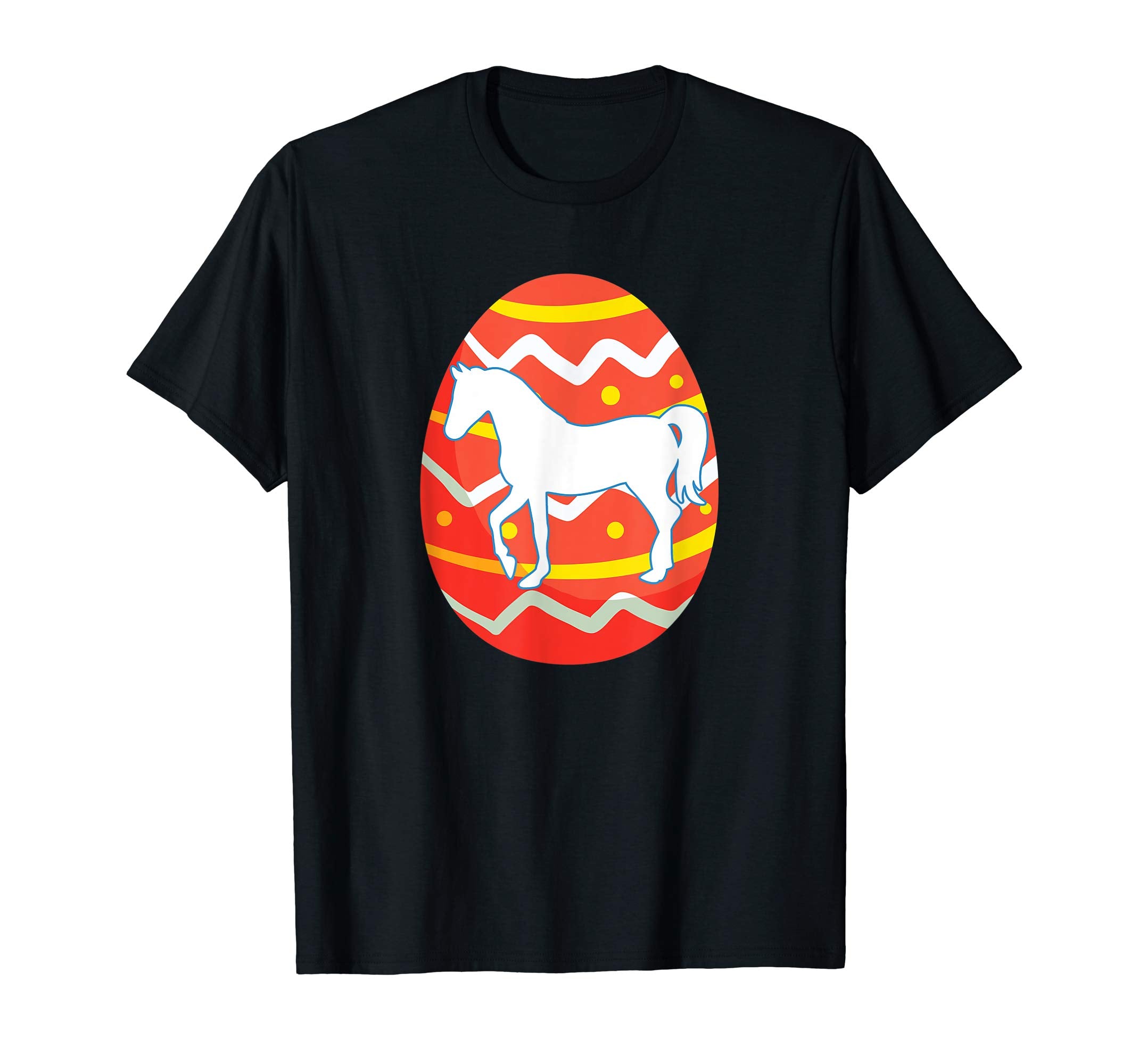 Happy Horse Easter Bunny Egg T-Shirt for Kids Boys Girls