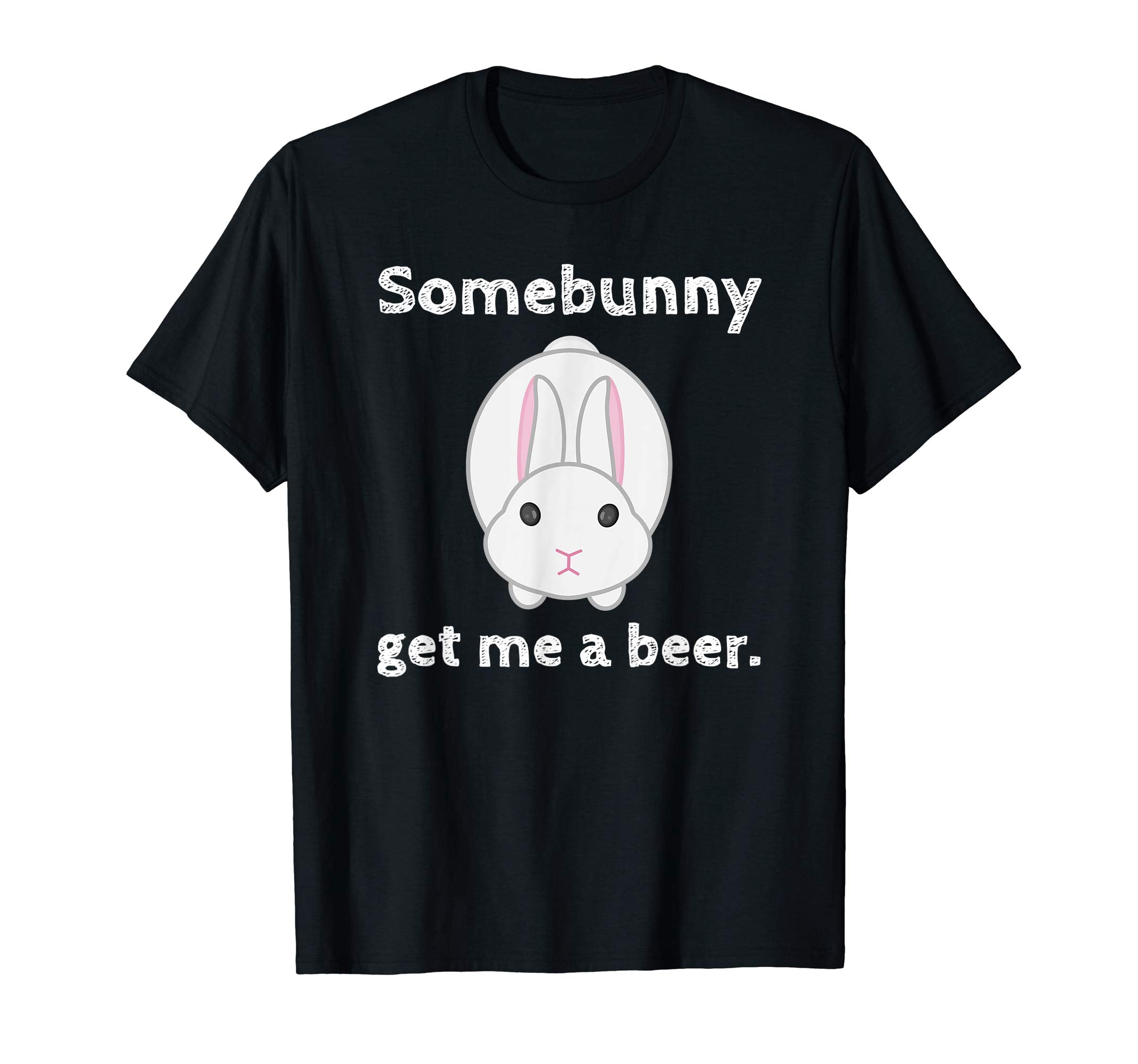 Easter Gift for Men Women Some Bunny Get me a Beer Tshirt