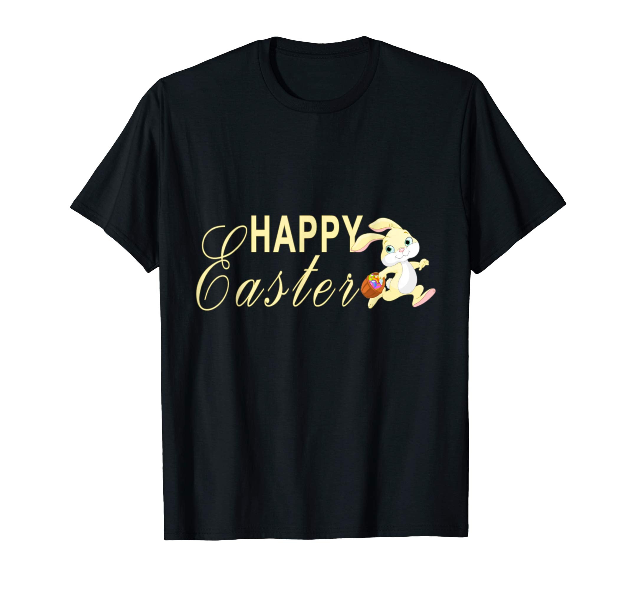 Tee-Happy Easter day Cute Bunny rabbit t shirt eggs gift