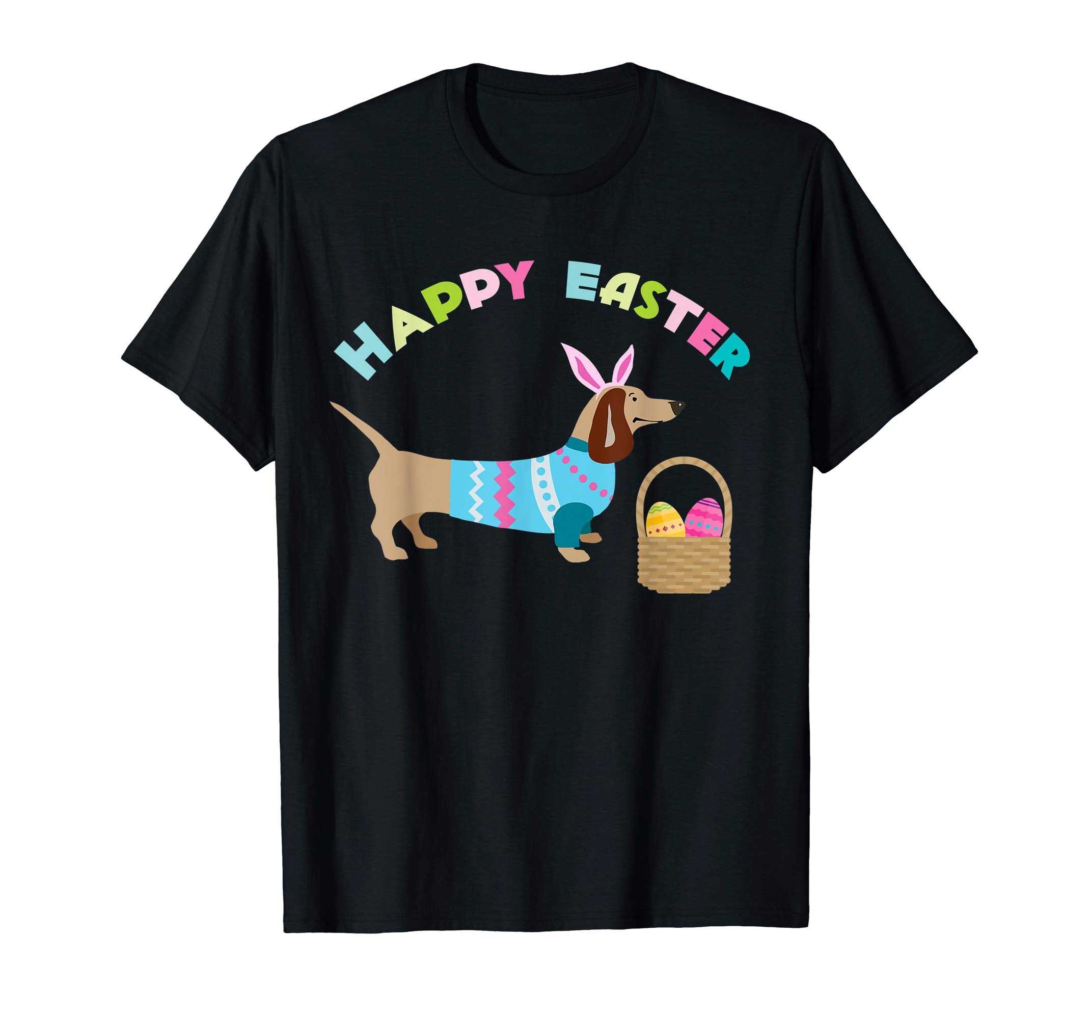 Weiner Daschund Easter T-shirt Doxie in Dog Dress