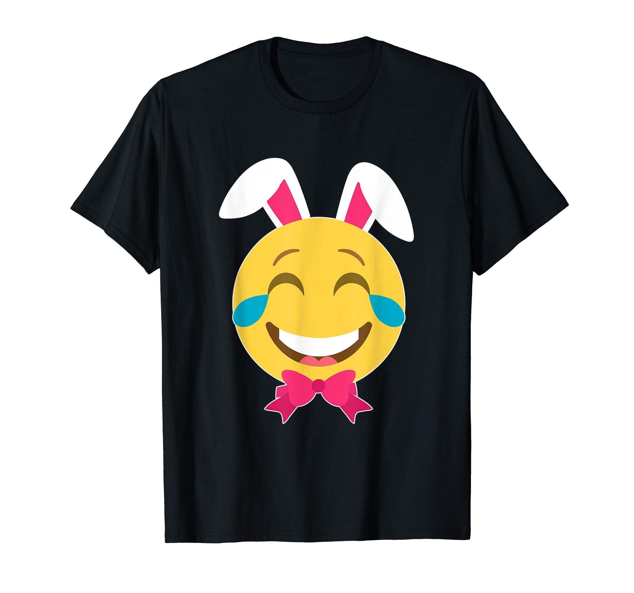 Smile Emotion Girl Face Bunny Rabbit Happy Easter Day Shirt