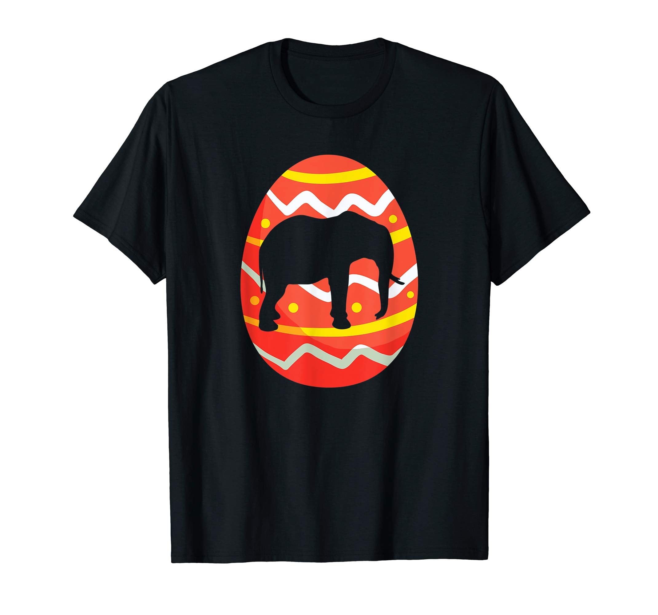Happy Elephant Easter Egg Bunny T-Shirt for Kids Boys Girls