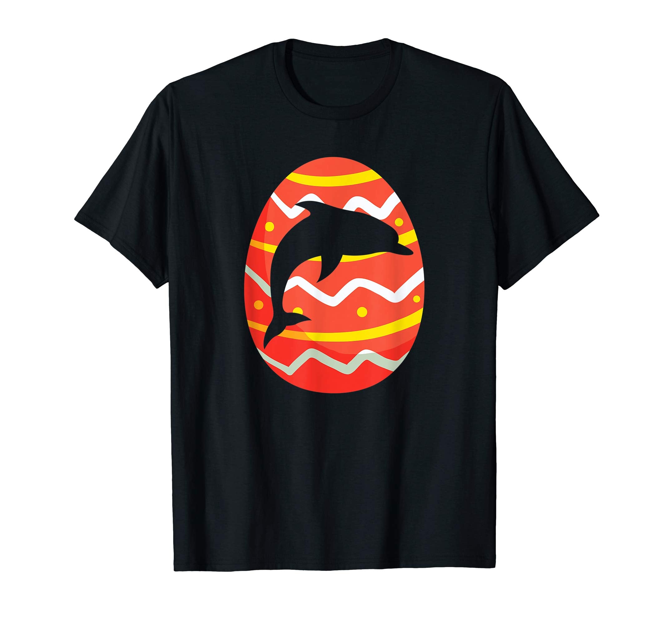 Happy Dolphin Easter Egg T-Shirt for Kids Boys Girls