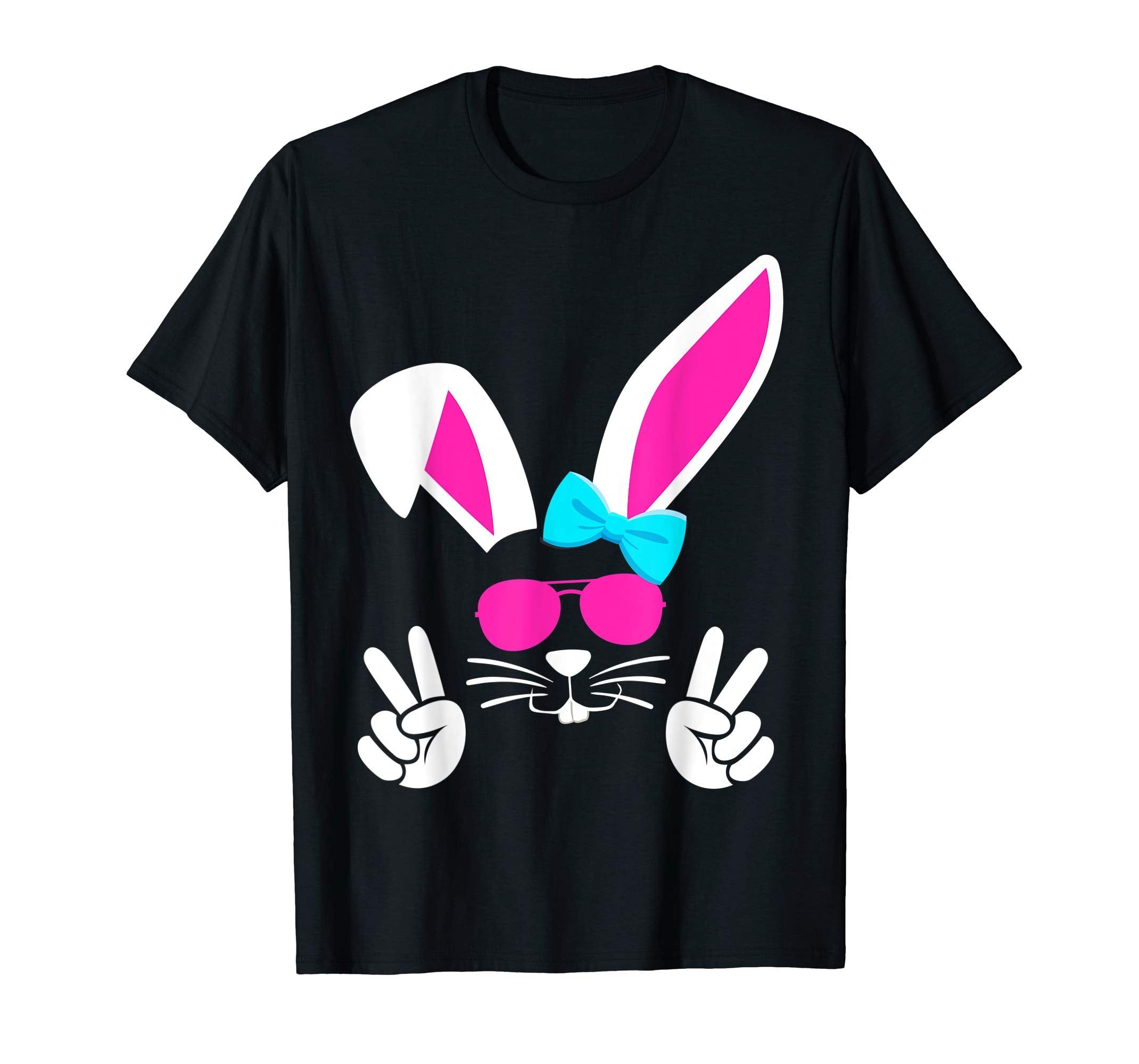 Cute Easter Bunny Shirt Hunting Eggs Gold Bling Tee