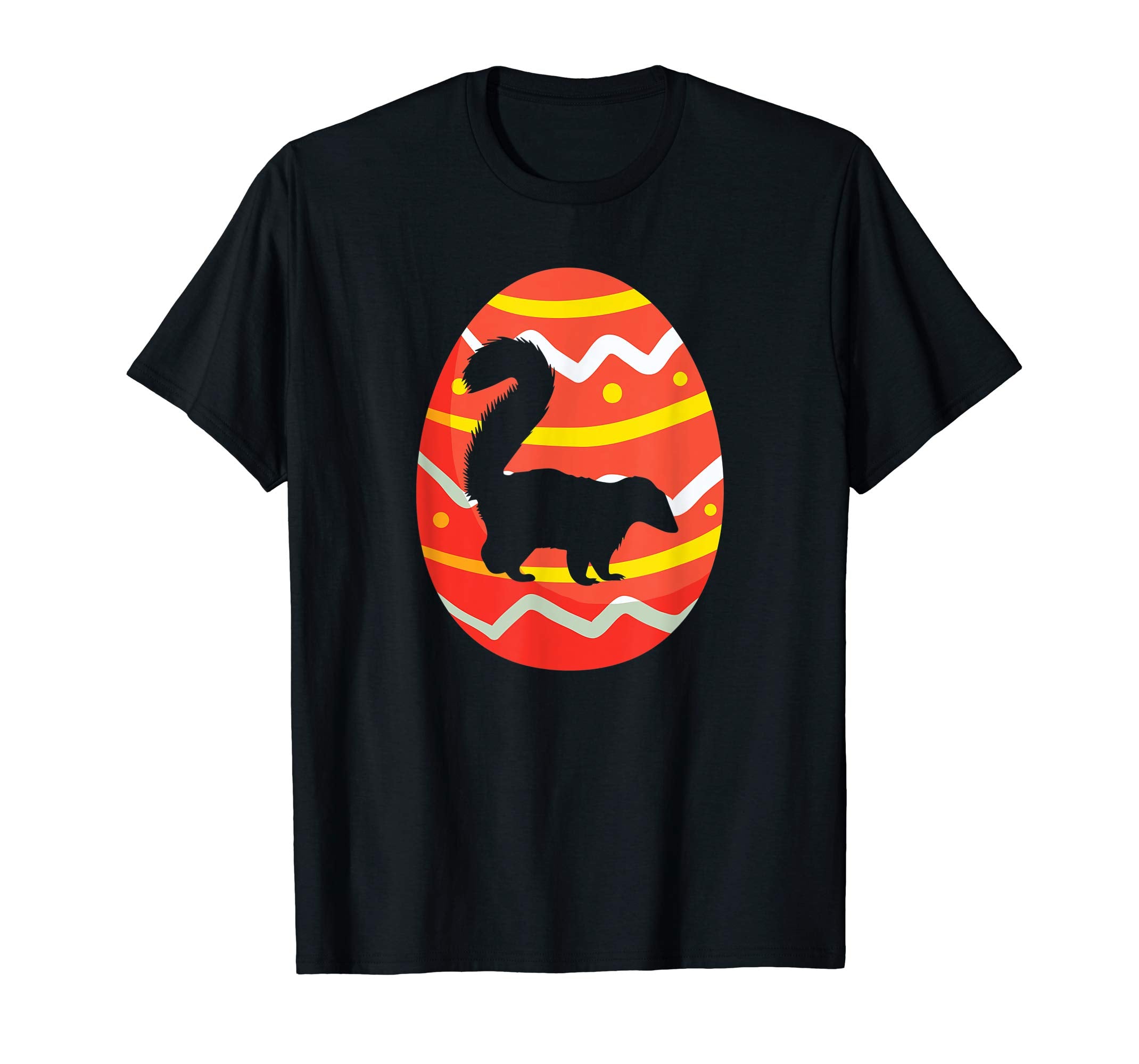 Happy Skunk Easter Egg Bunny T-Shirt for Kids Boys Girls