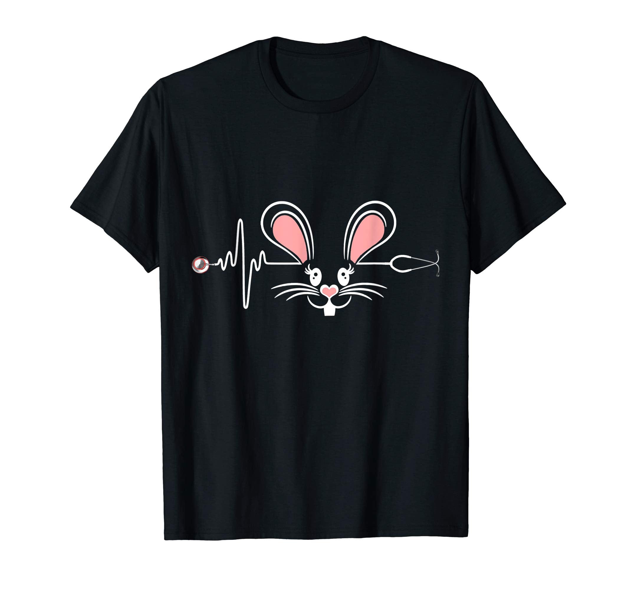 Funny Stethoscope Nurse Doctor Bunny Rabbit Easter T-Shirt