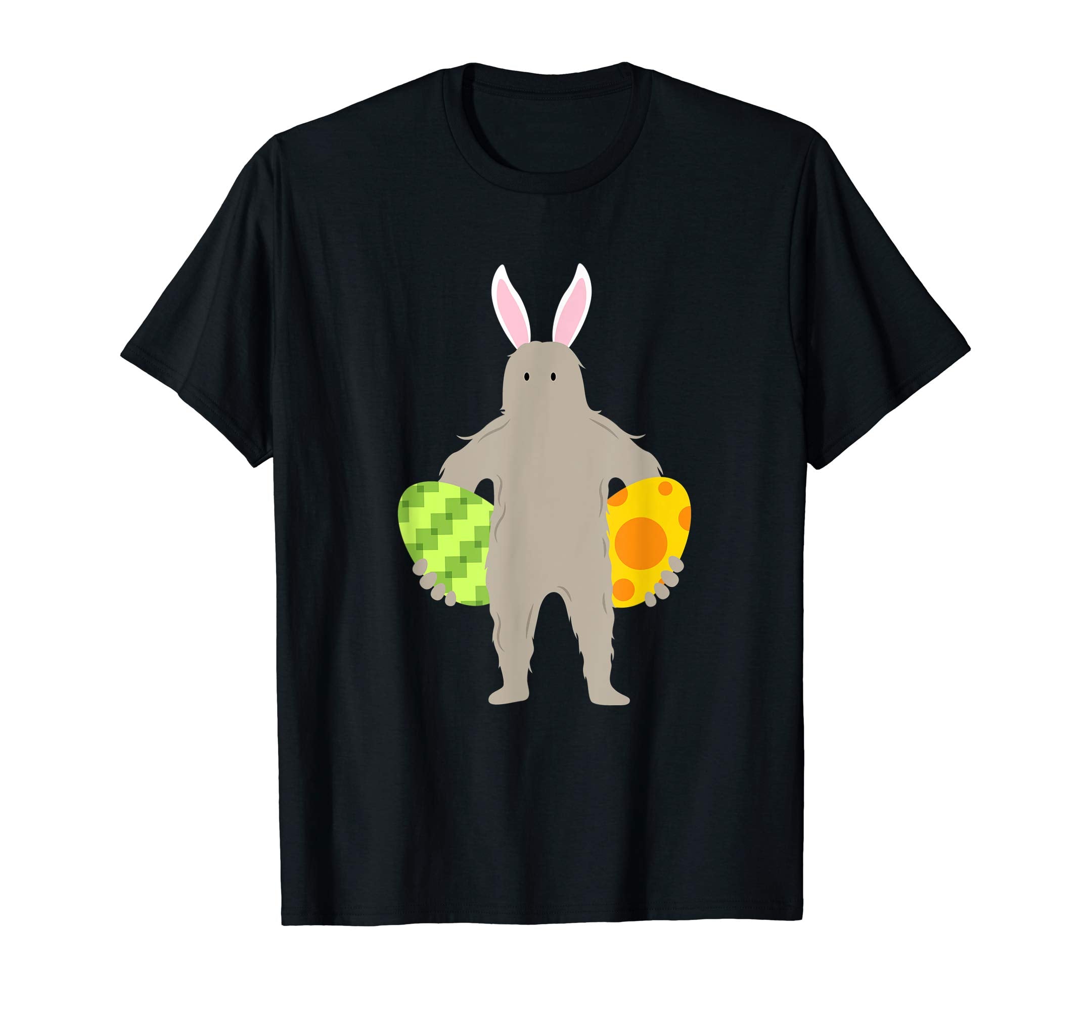 Easter Bunny Eggs Bigfoot T shirt Gifts for Kids Boys Girls