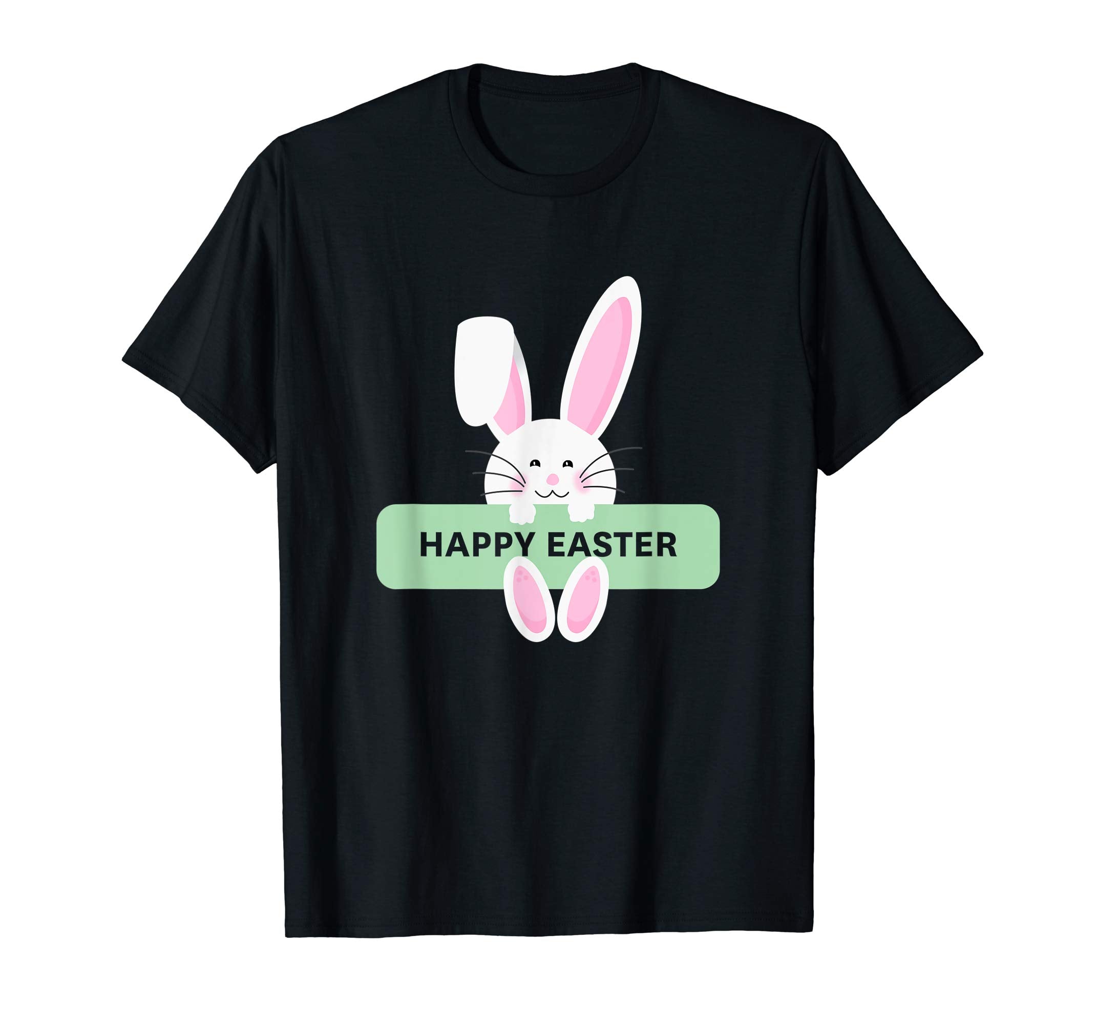 Happy Easter 2019 Cute Bunny With Happy Easter Sign