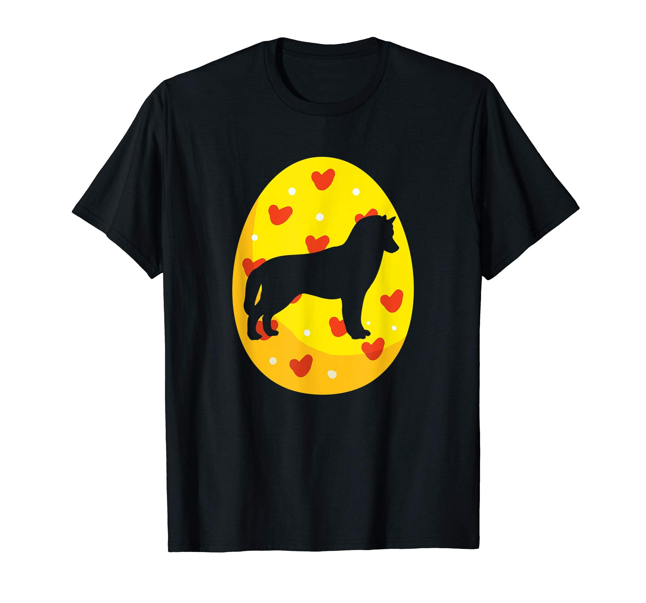 Siberian Husky Easter Eggs Bunny T-Shirt Dog Easter Gift