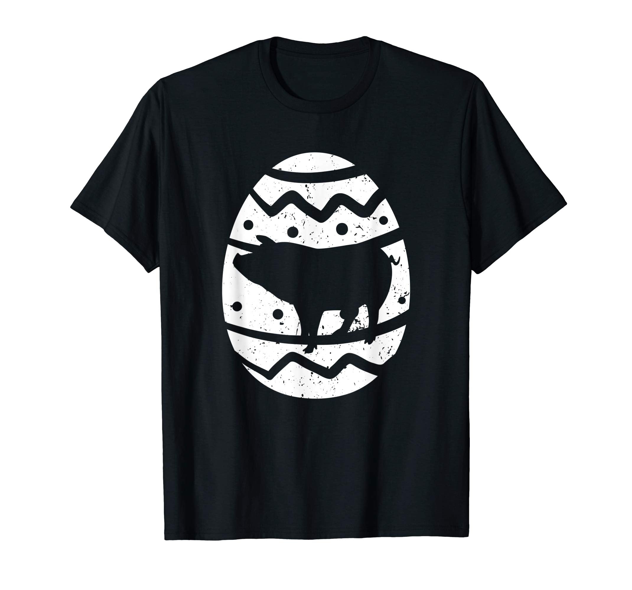 Vintage Pig Happy Easter Egg T-Shirt Bunny Easter Gift