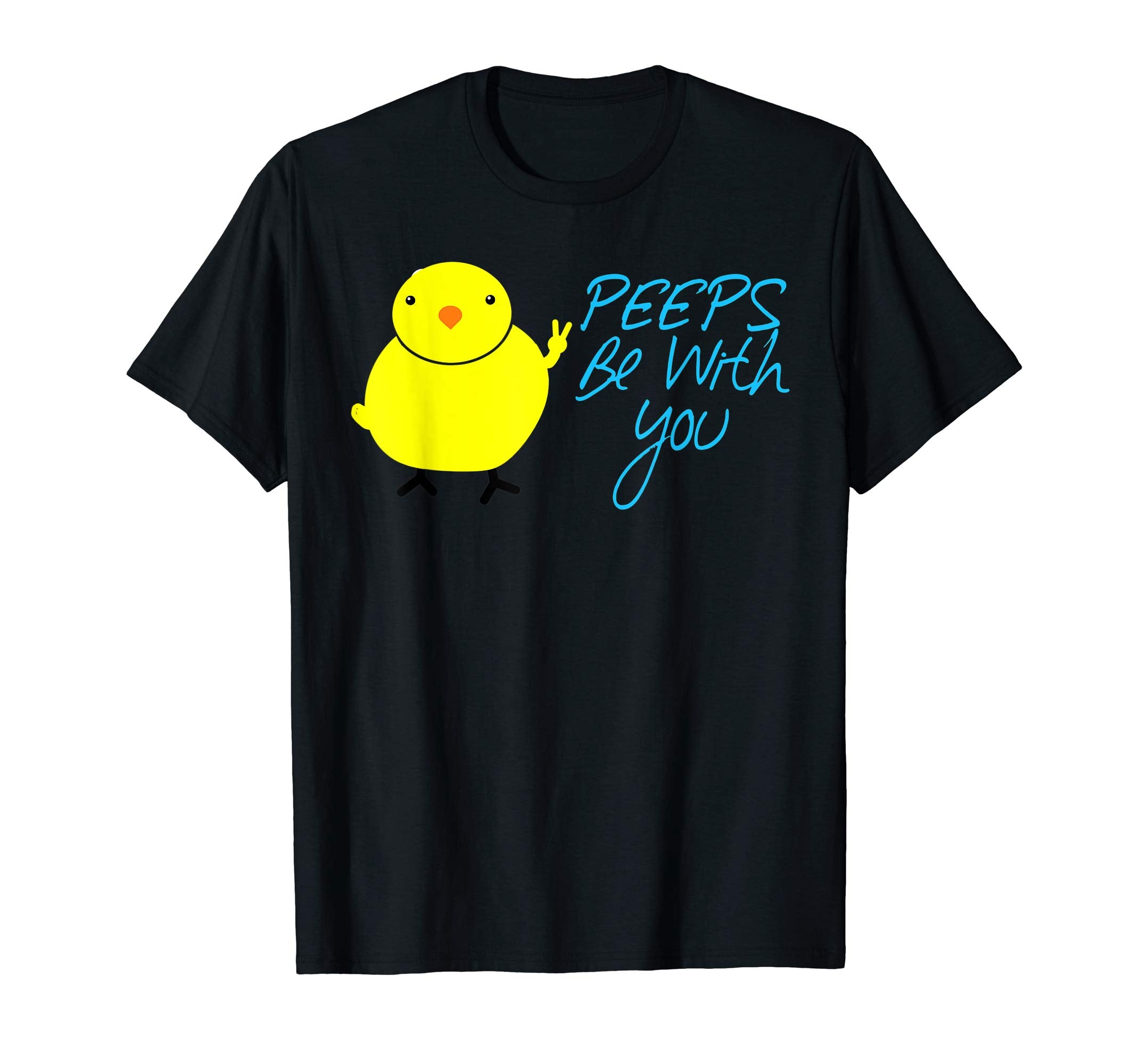 Funny Peeps Chick Giving Peace Sign Easter Shirt