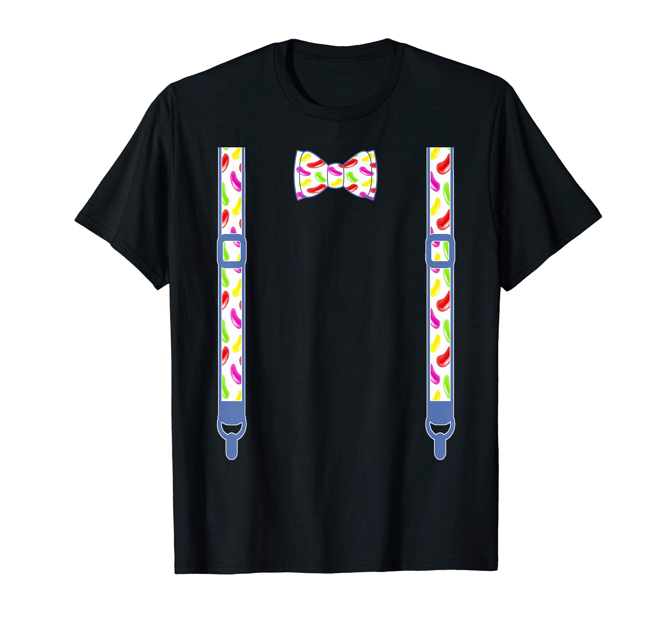 Easter Spring Bow tie suspenders pastel Jelly beans T-shirt