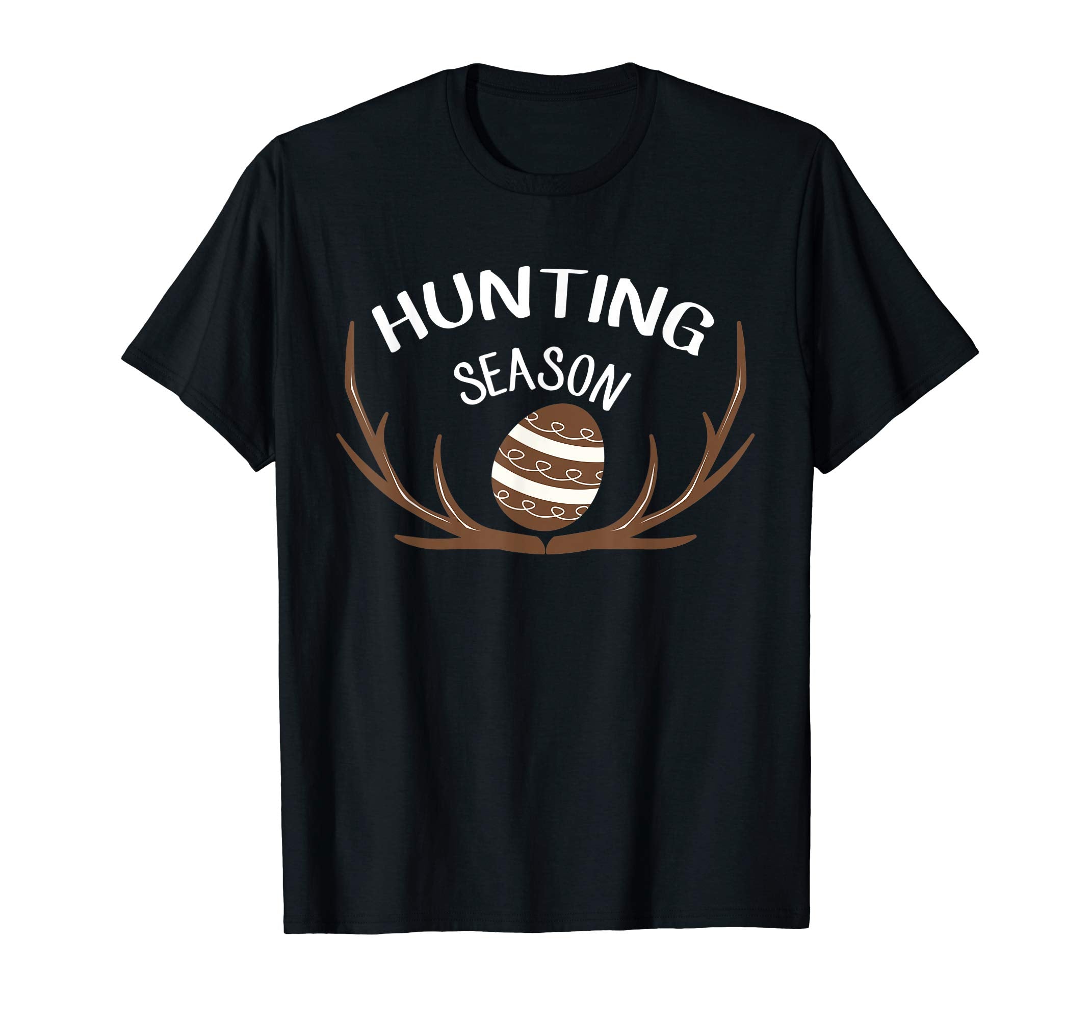 Hunting Season Funny Easter Eggs Deer Antlers T-Shirt