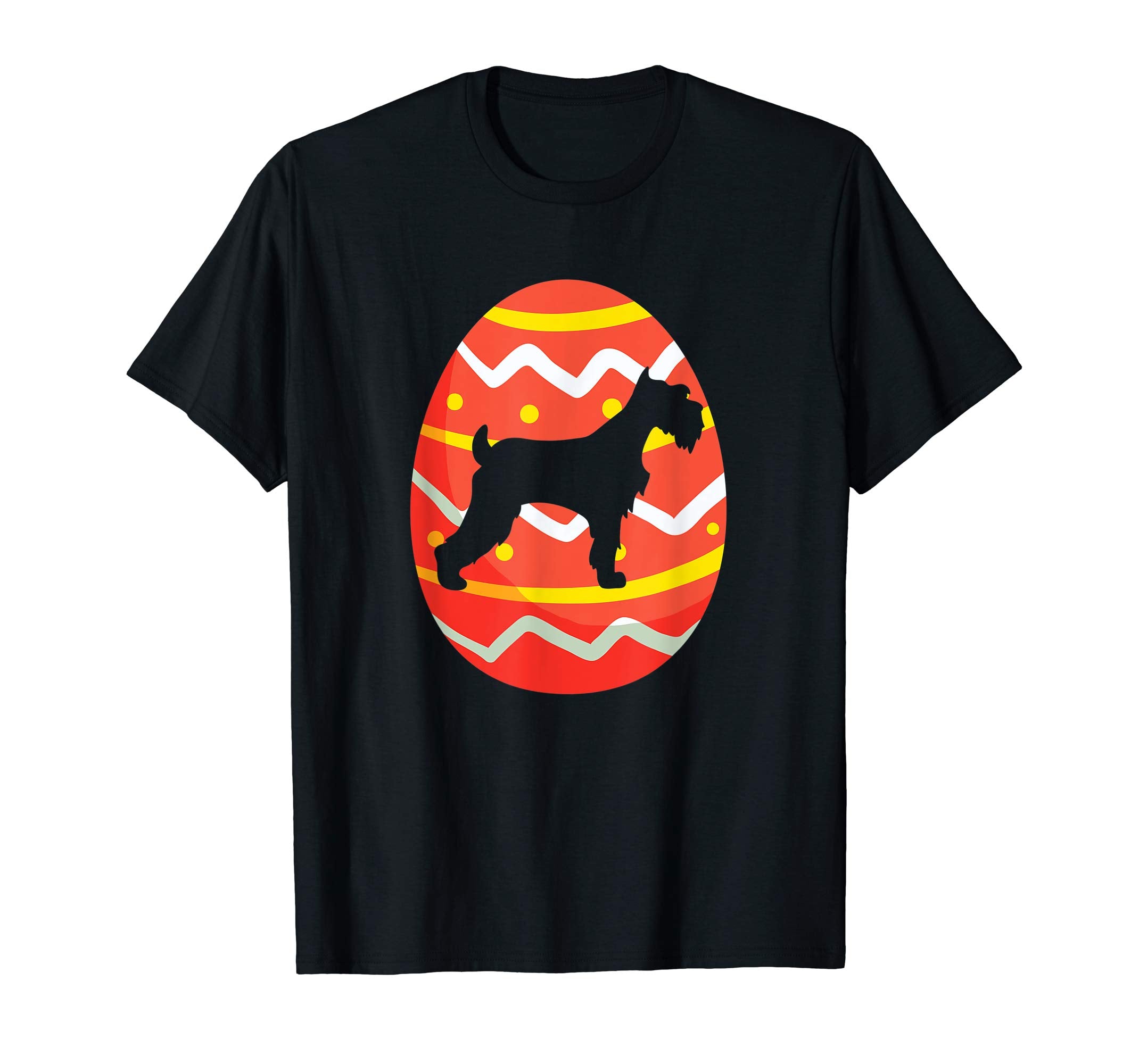 Miniature Schnauzer Easter Bunny Egg T-Shirt Dog Easter Gift