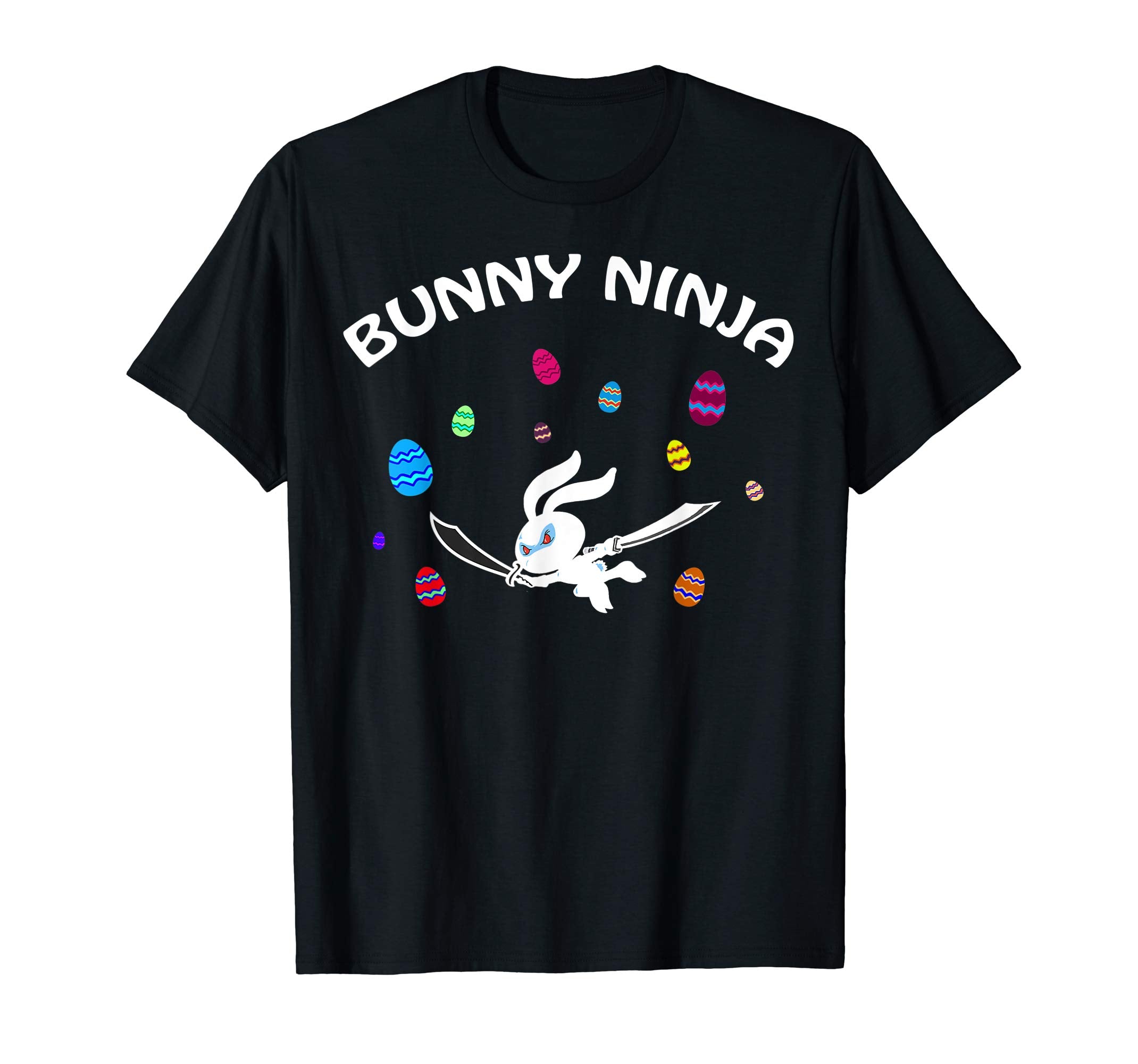 Funny Bunny Ninja Gift Easter T-Shirt Design