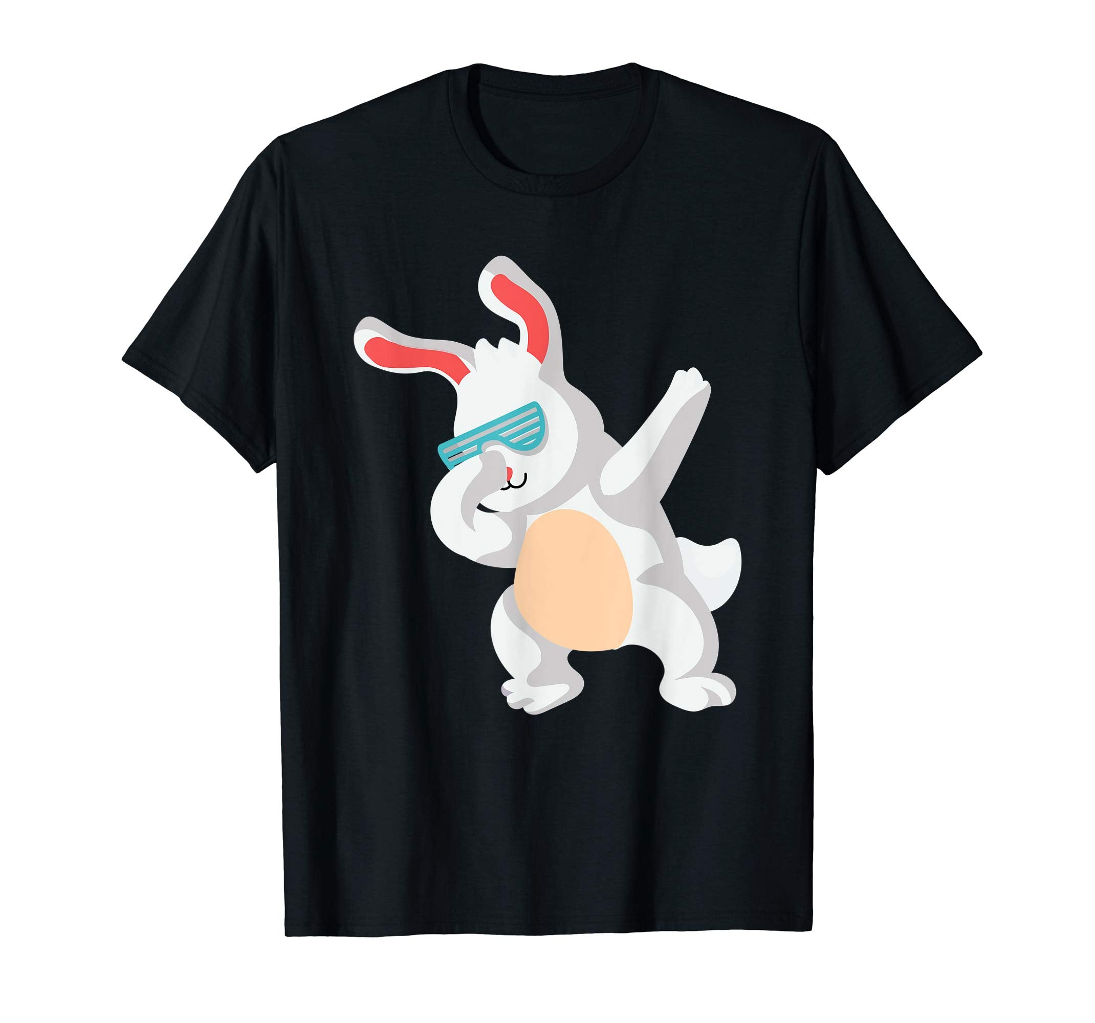 Happy Easter Dabbing Bunny Glasses Boys Girls Kids T Shirt